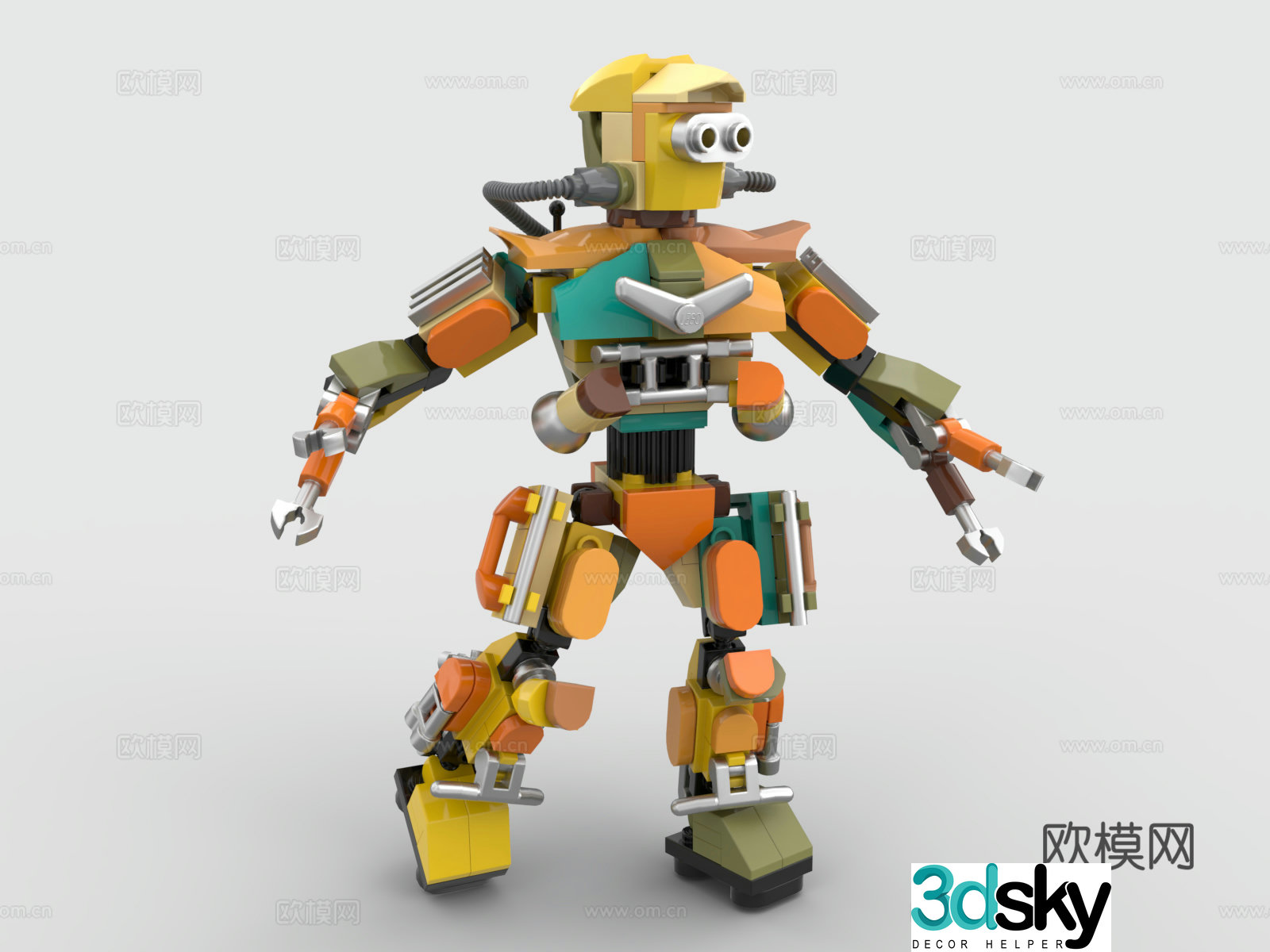 LEGO LEGO toys building block robot Gundam 3d model