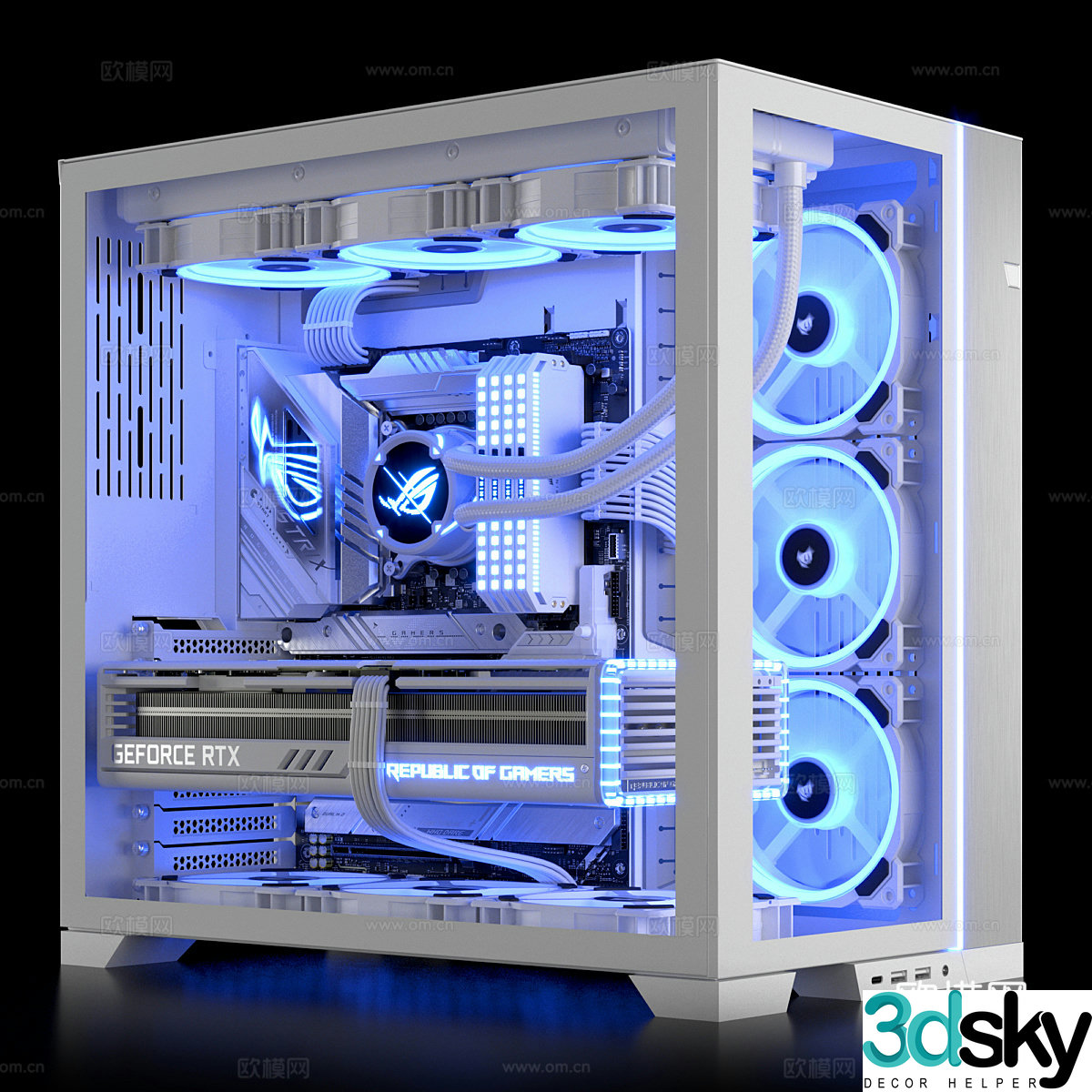 Computer host 3d model