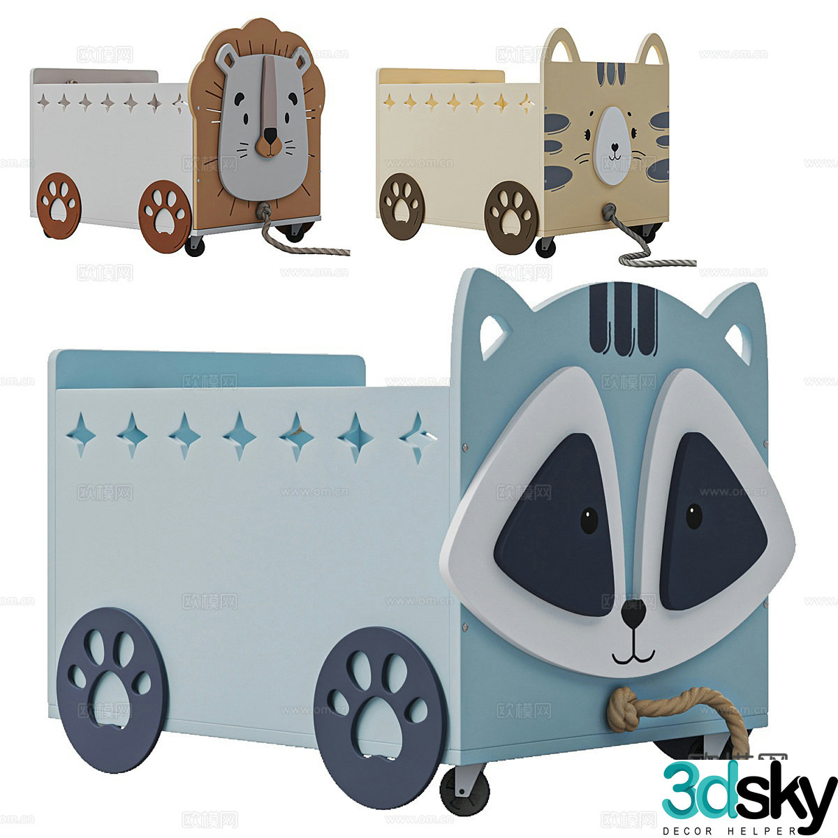 Baby trolley 3d model