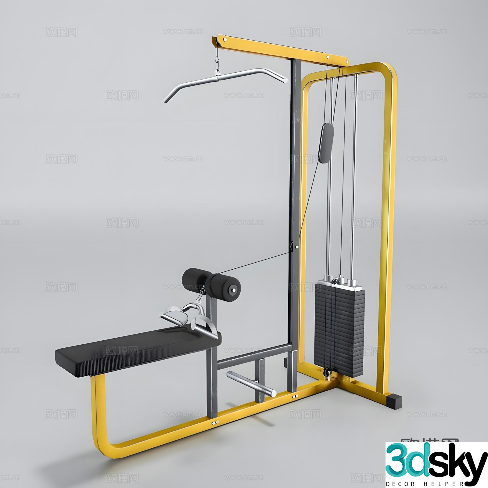 Fitness equipment 3d model