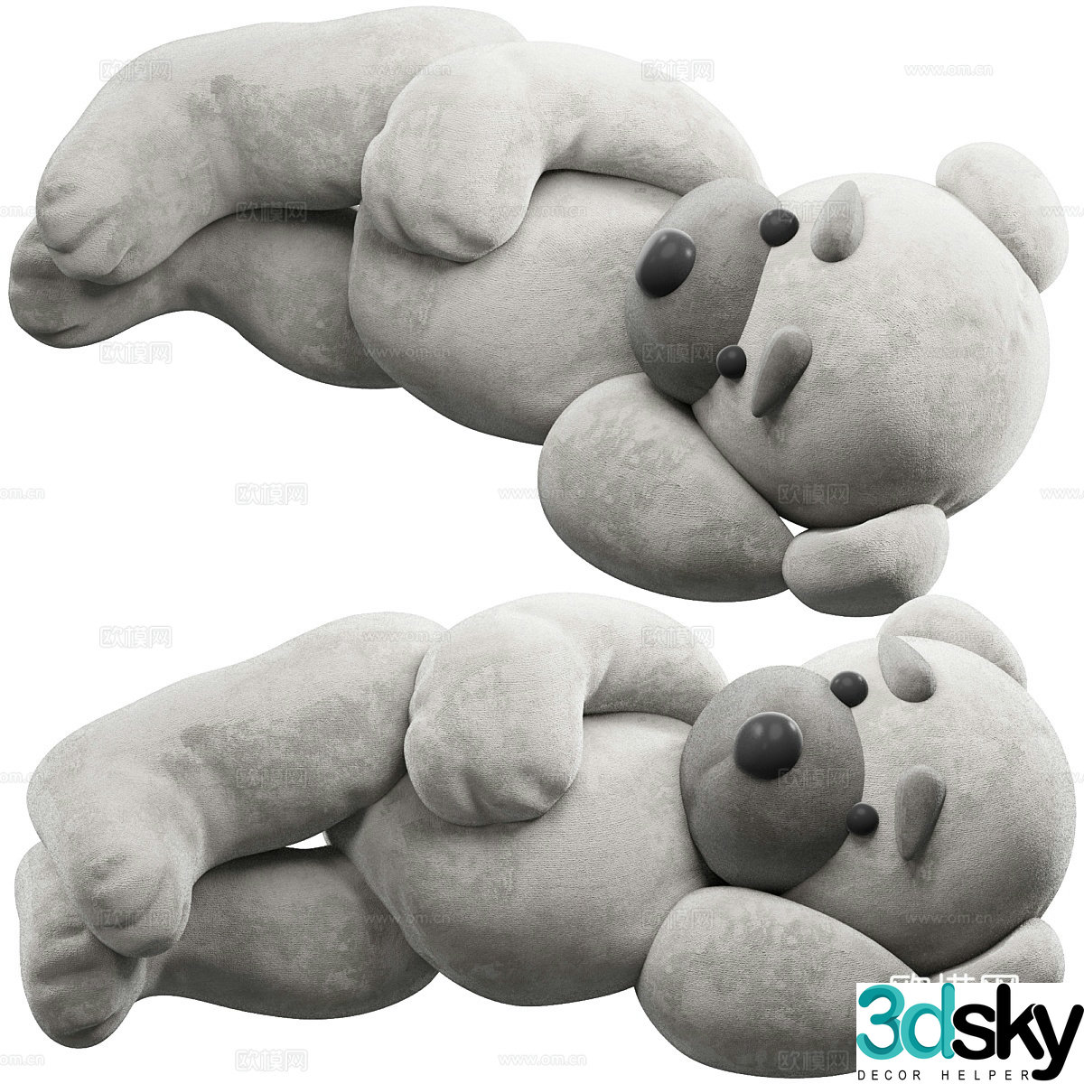 Plush teddy bear 3d model