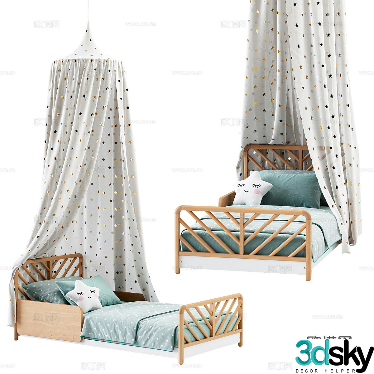 Children’s tent bed 3d model