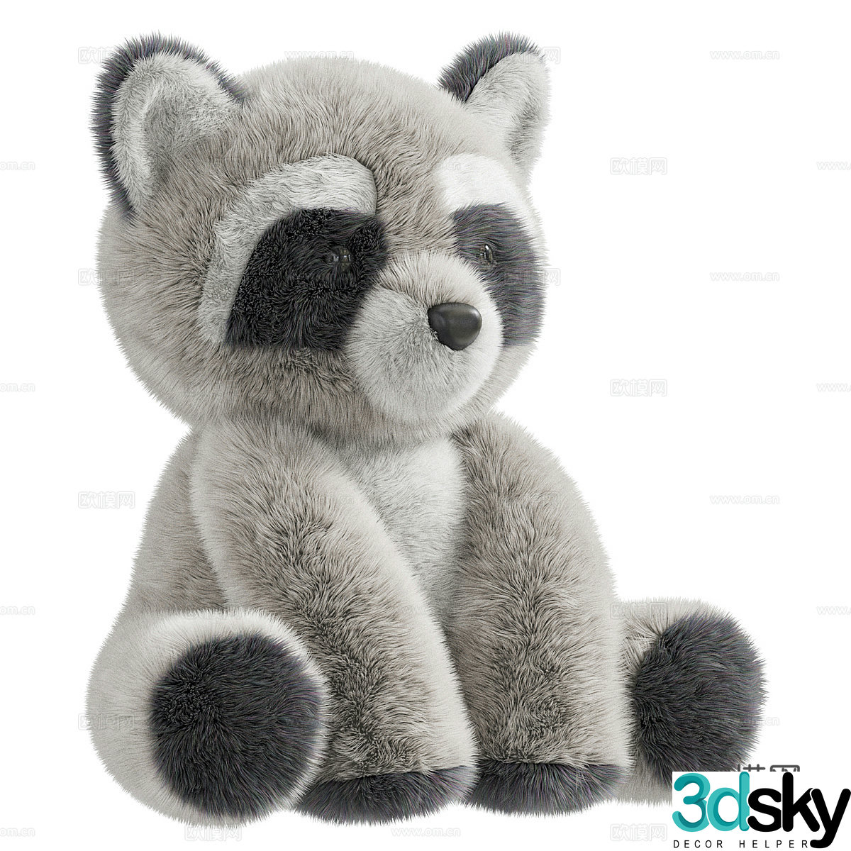 teddy bear stuffed toy 3d model