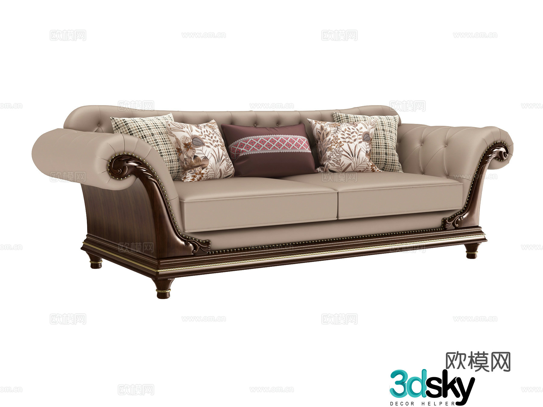 Double sofa 3d model
