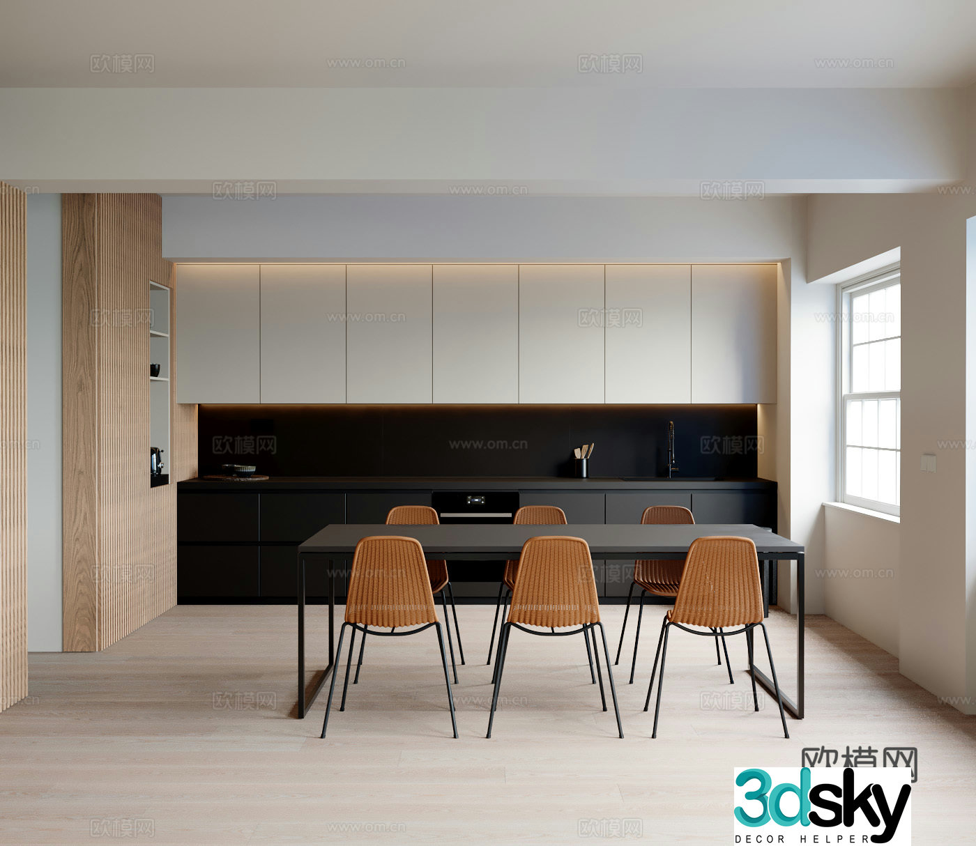 Modern restaurant 3d model