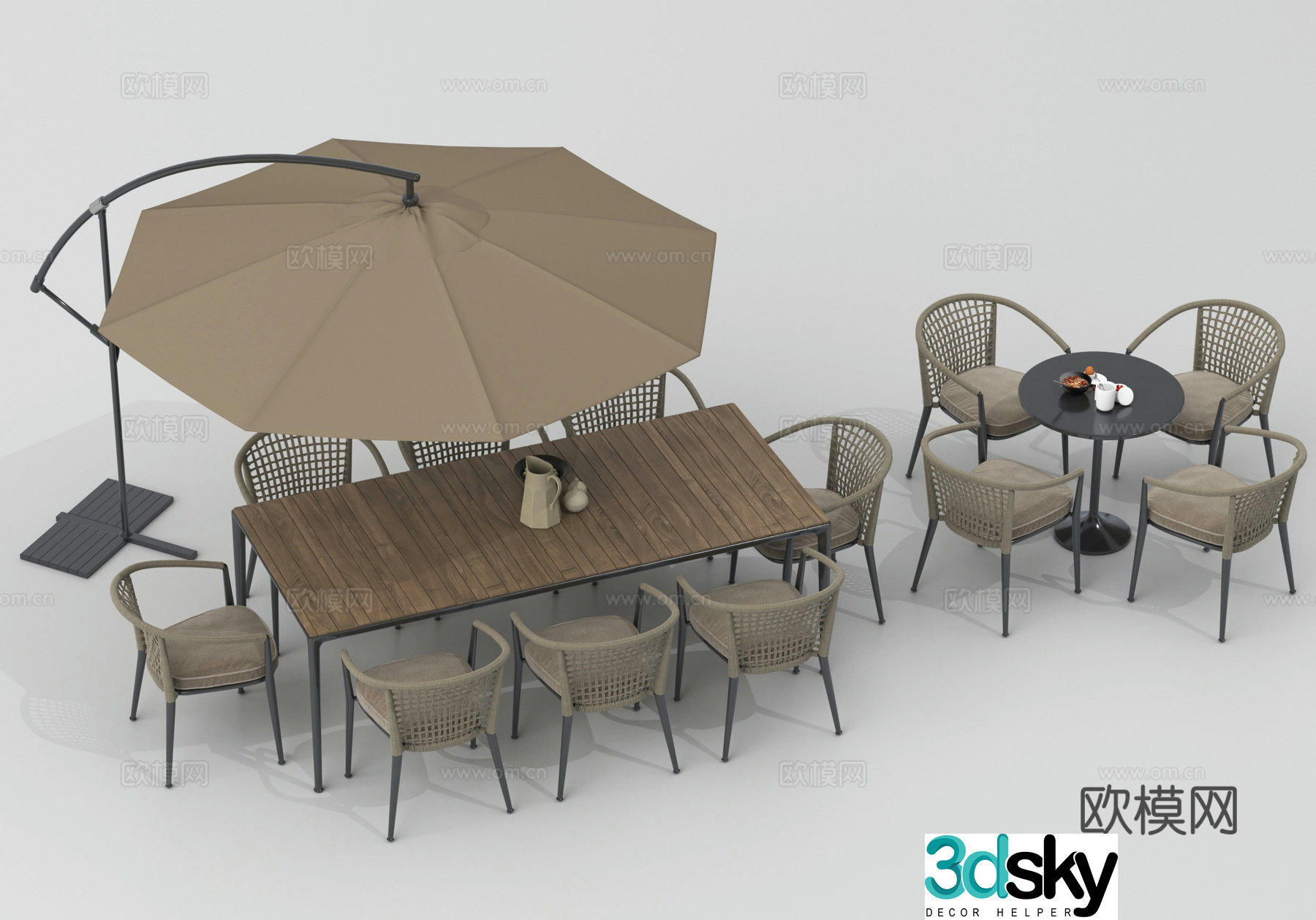 Outdoor tables and chairs camping tables and chairs 3d model