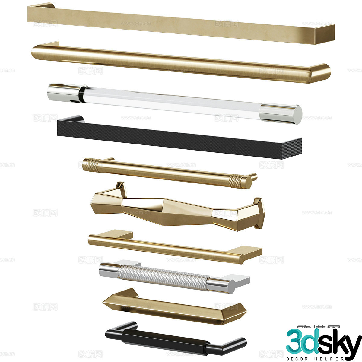 door handle handle 3d model