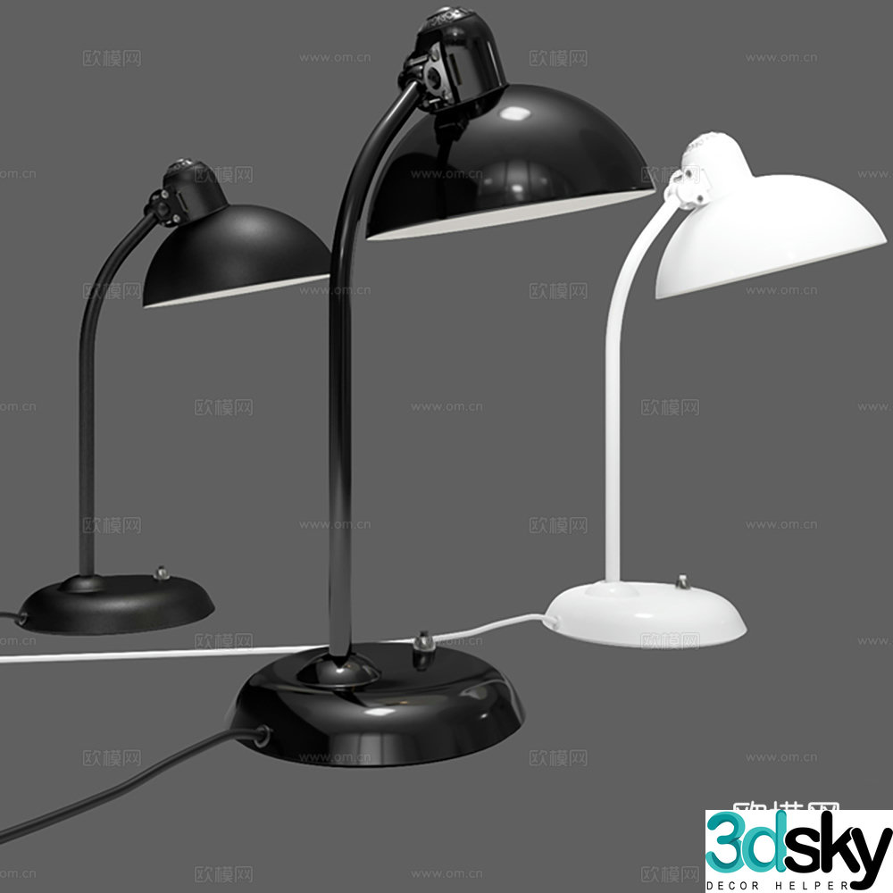 Modern desk lamp 3d model