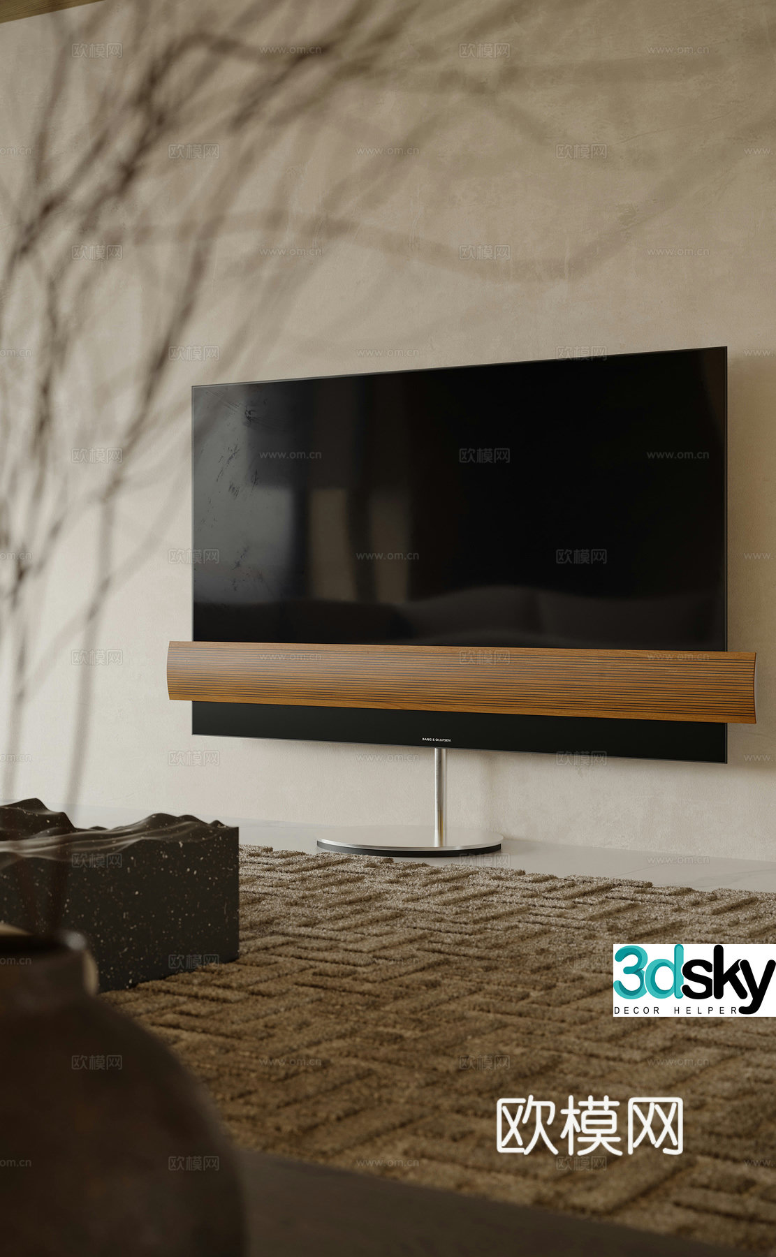 Standing TV 3d model