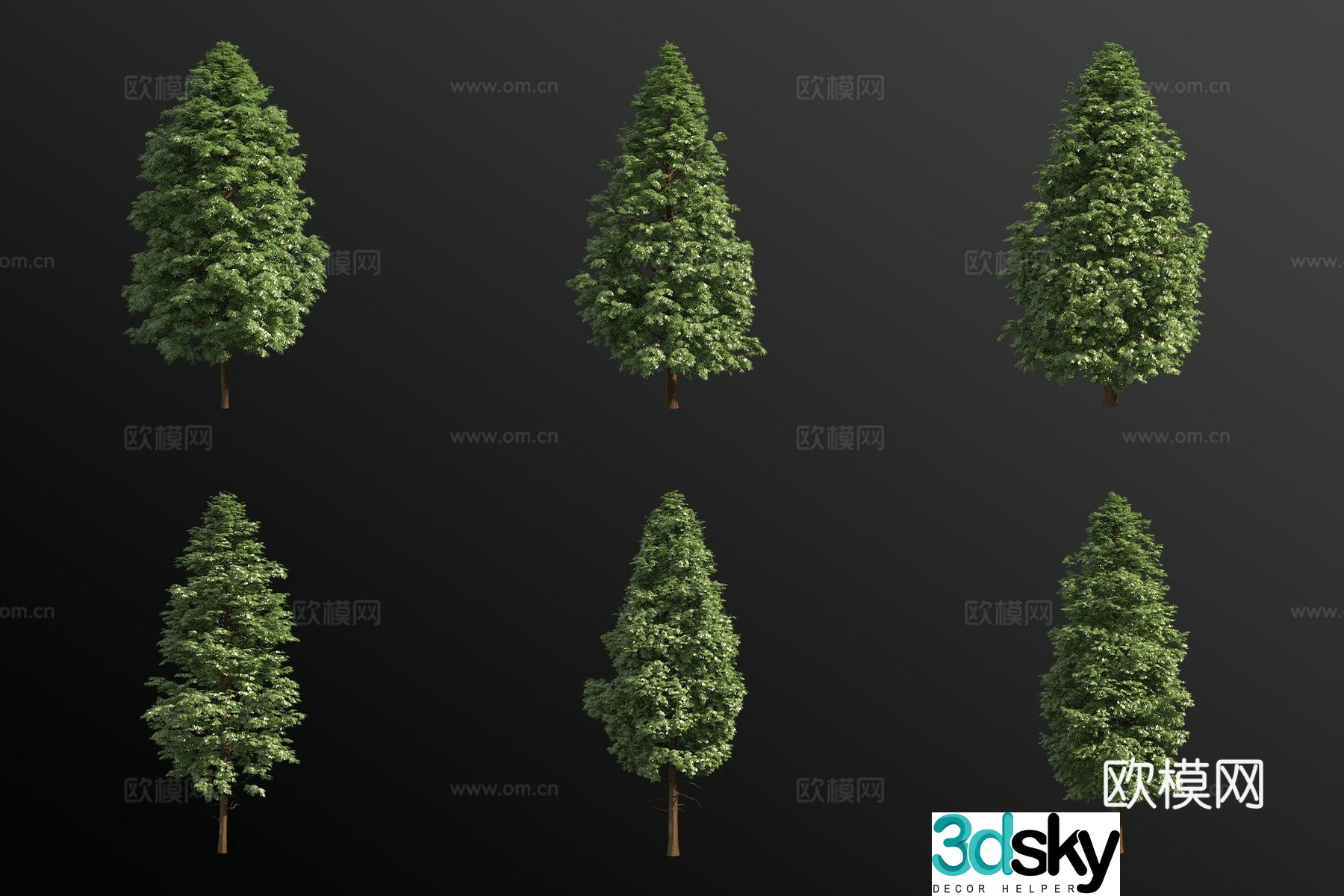 Shuibin tree landscape tree 3d model
