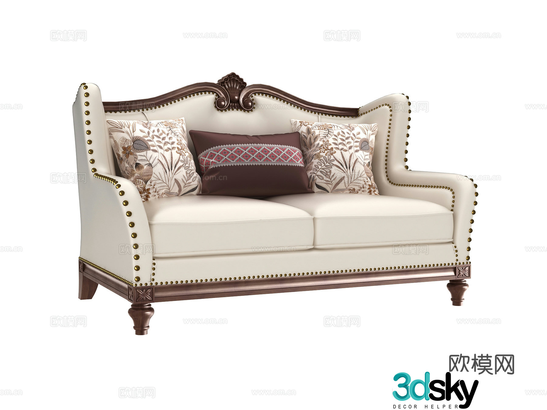Double sofa 3d model