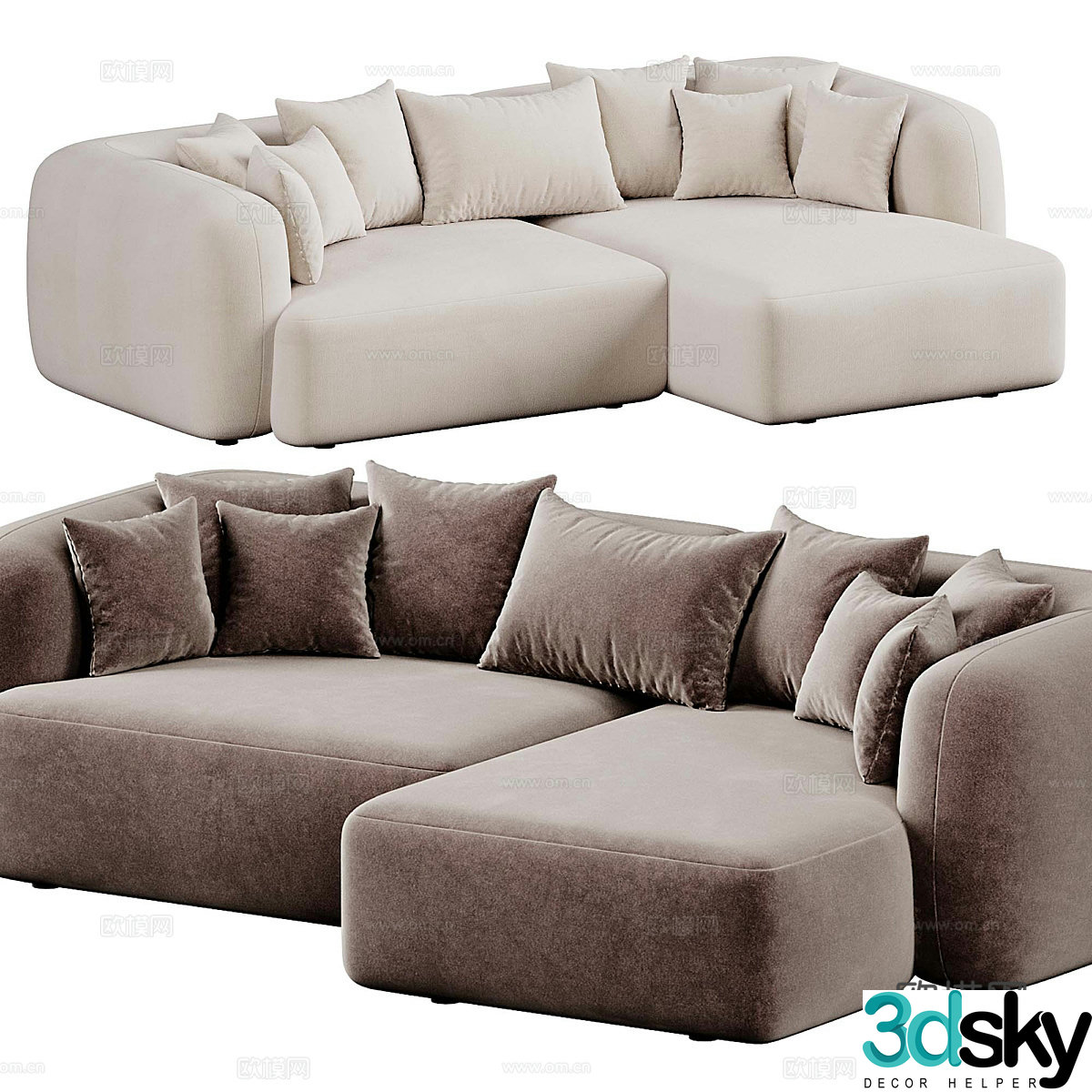 Kavehome Martina loveseat 3d model