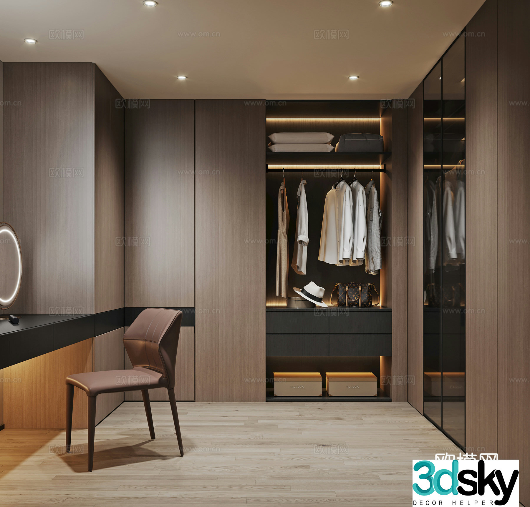 Italian cloakroom 3D model