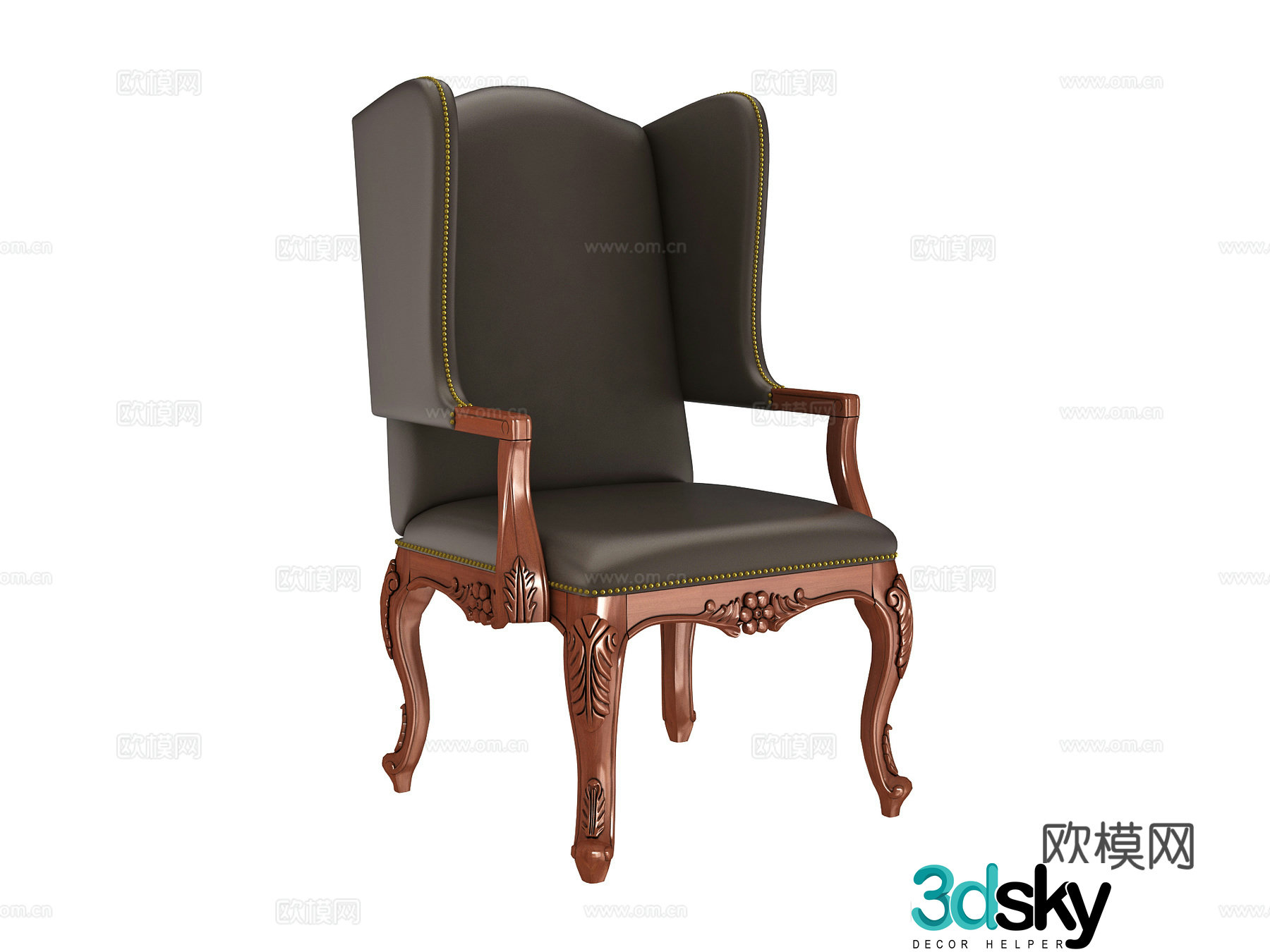 American leisure chair sofa chair 3d model