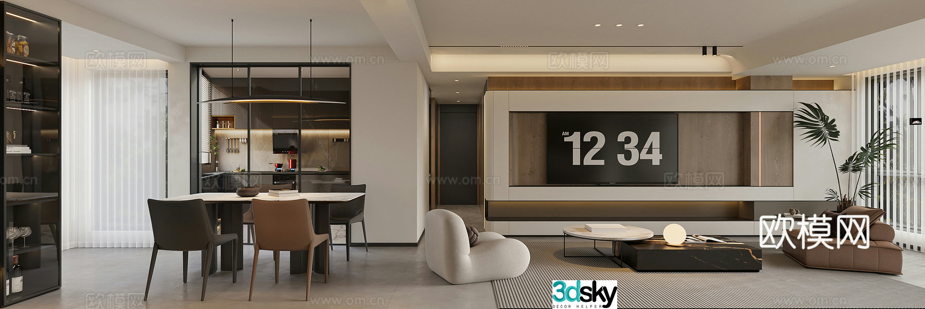Italian restaurant 3d model