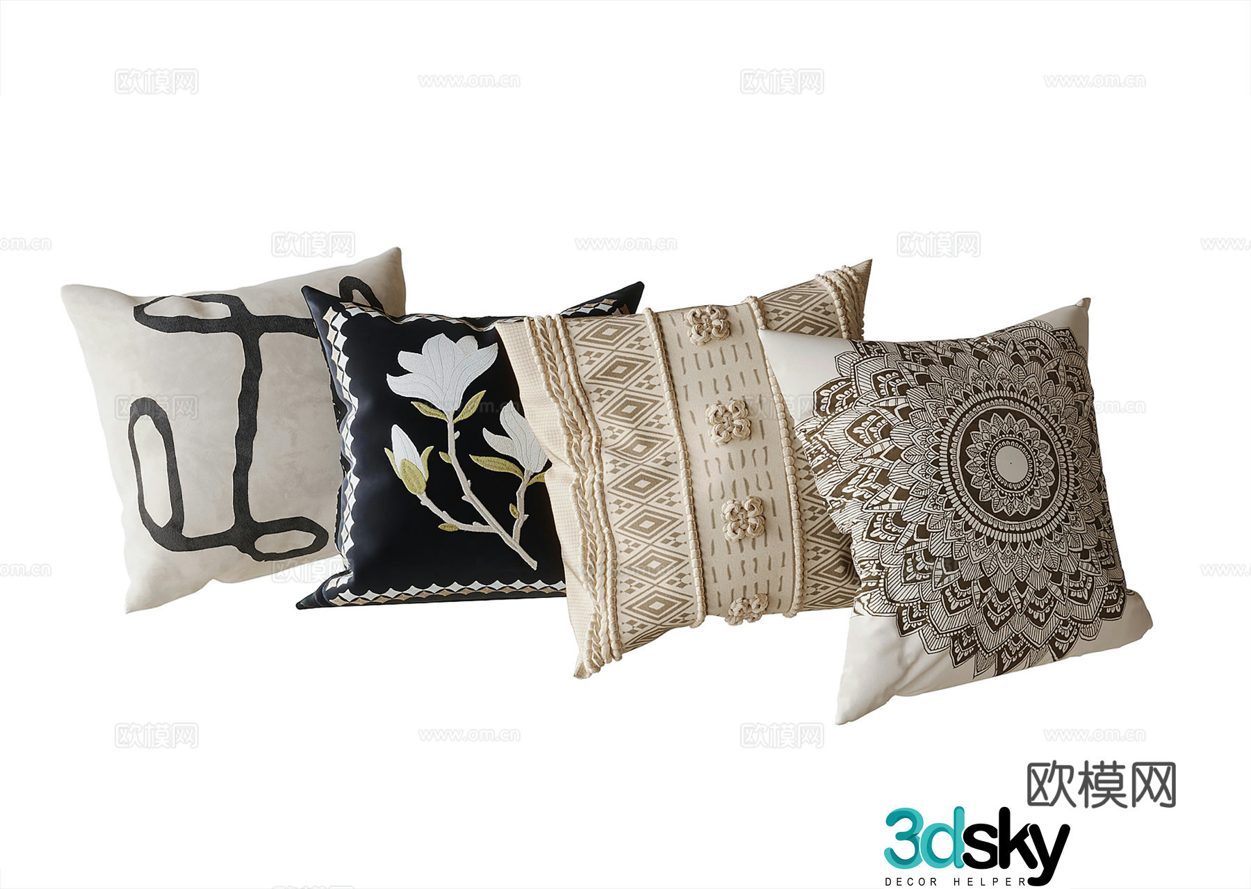 French pillow pillow 3d model