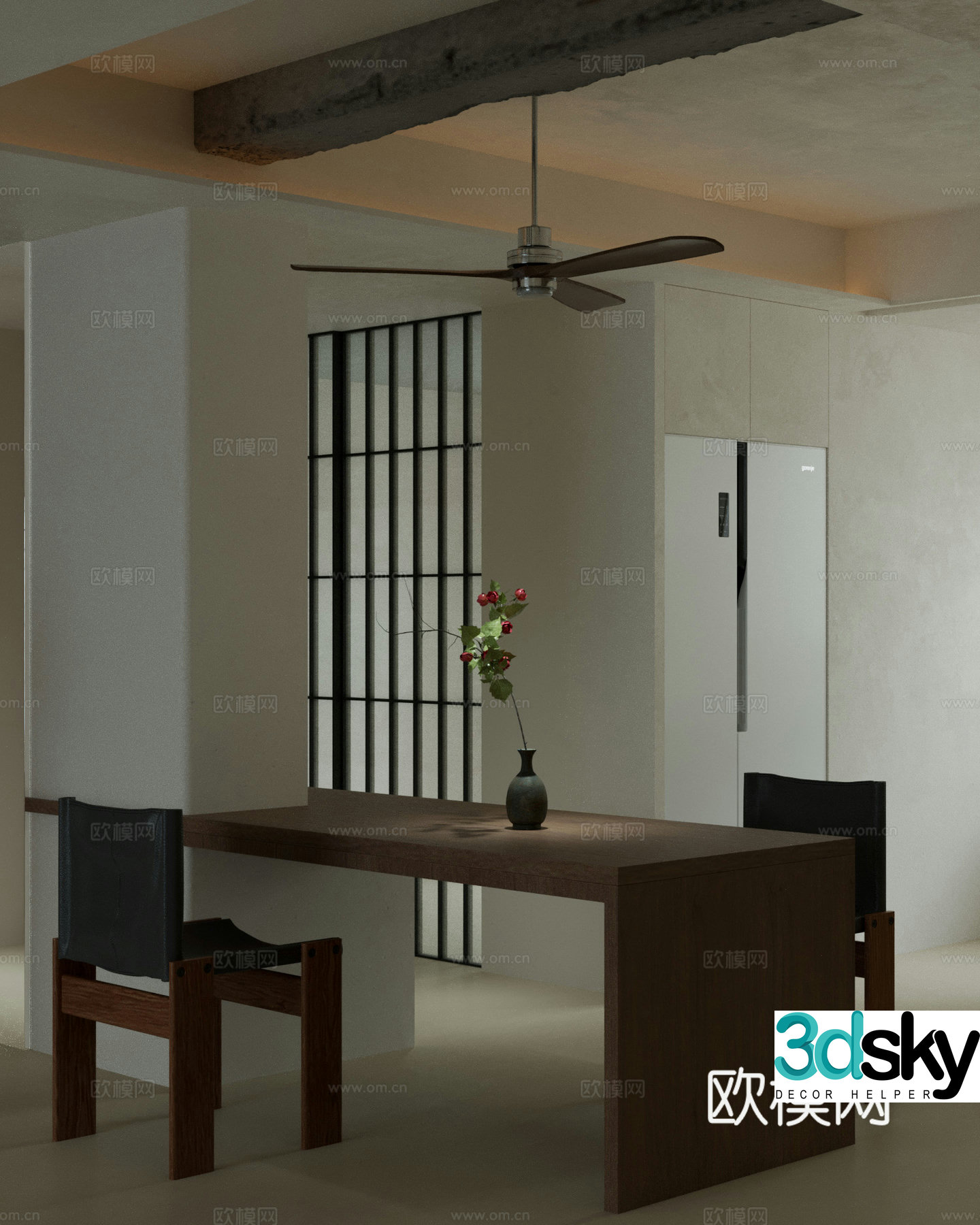 3D model of medieval restaurant