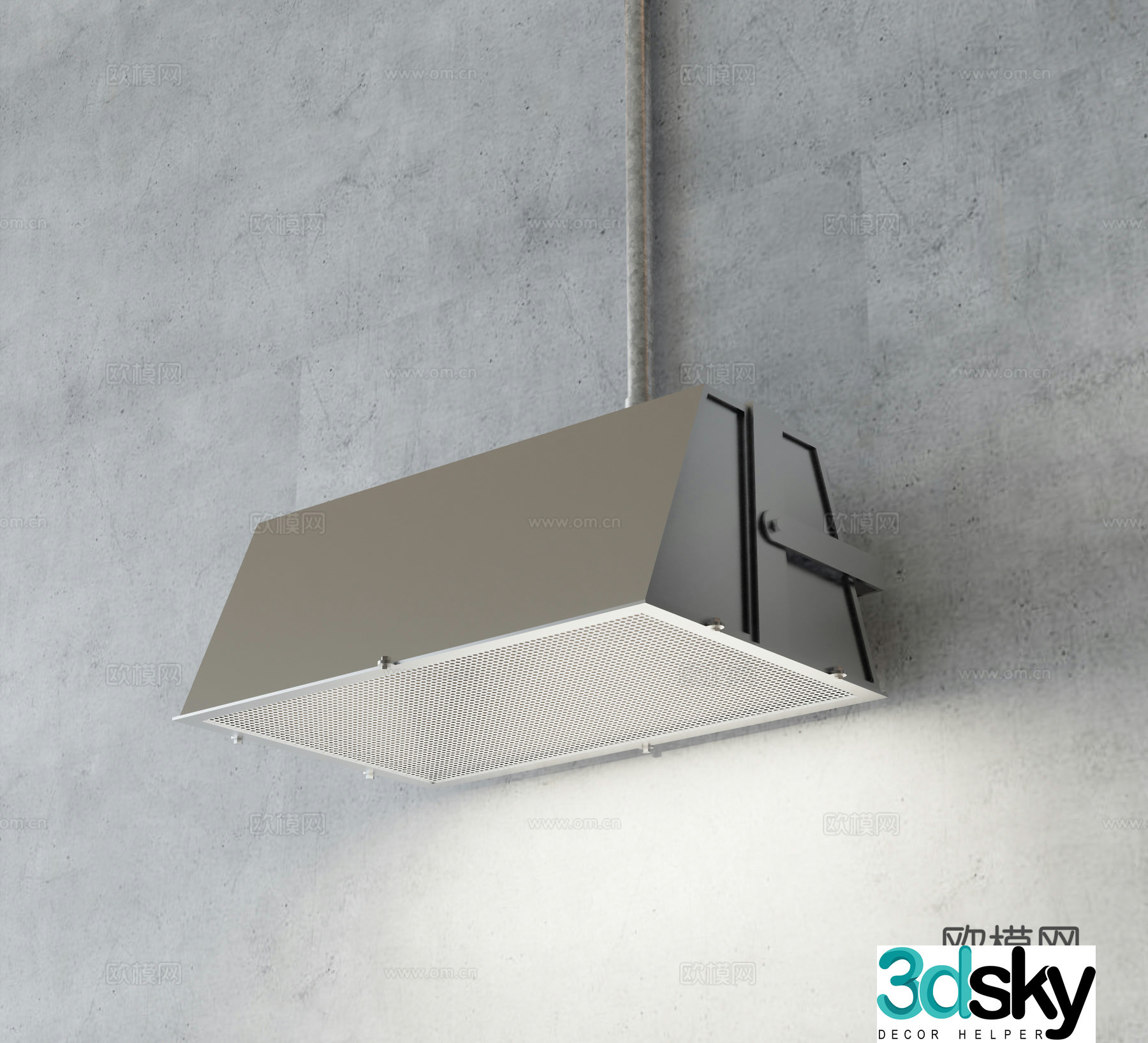 Industrial style wall lamp metal wall lamp 3d model