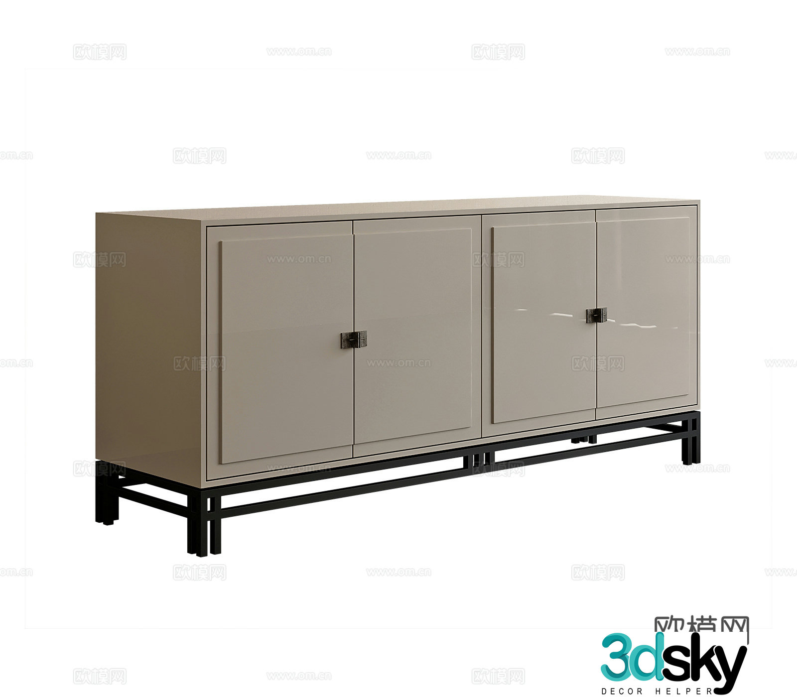 Modern entryway cabinet 3d model