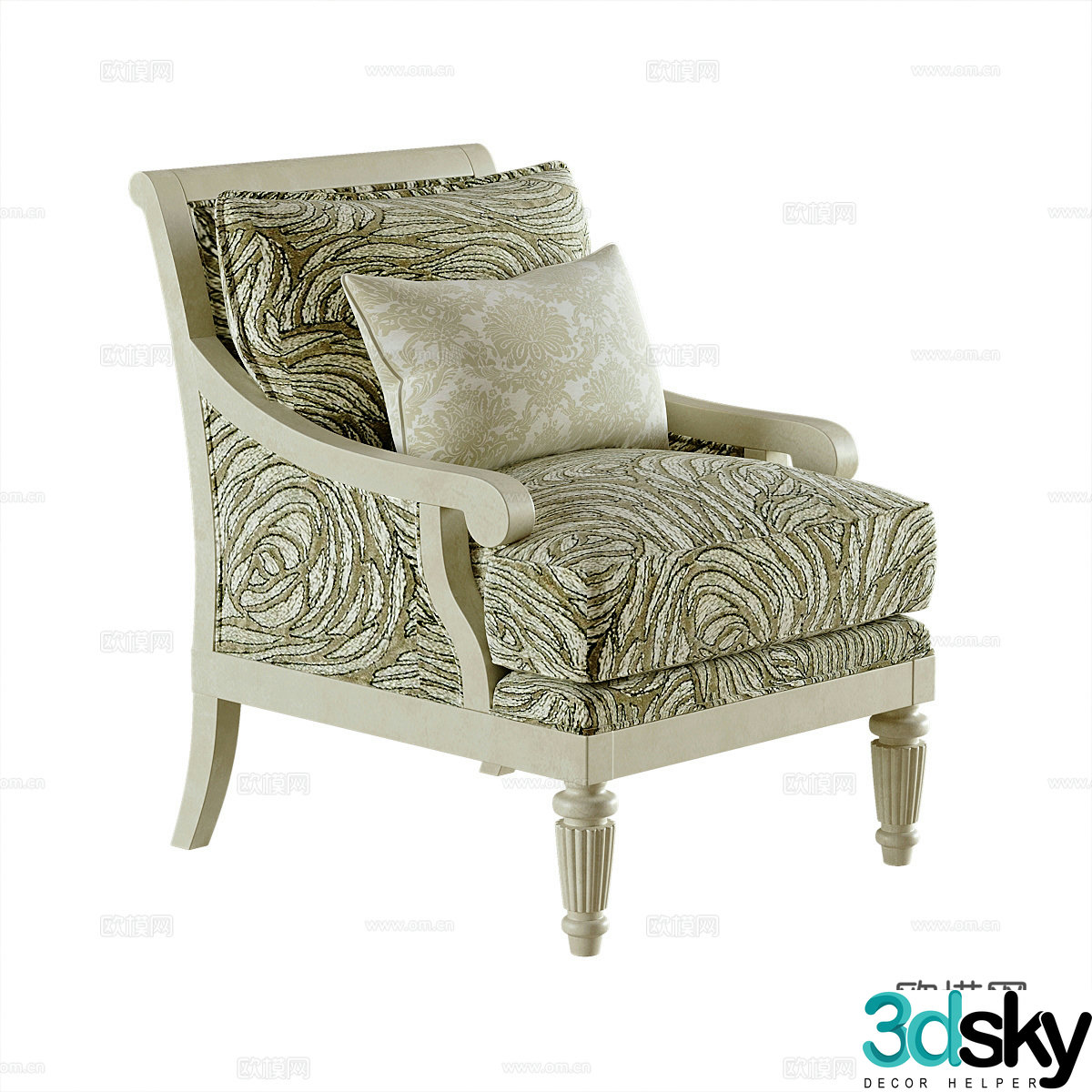 American leisure chair sofa chair 3d model