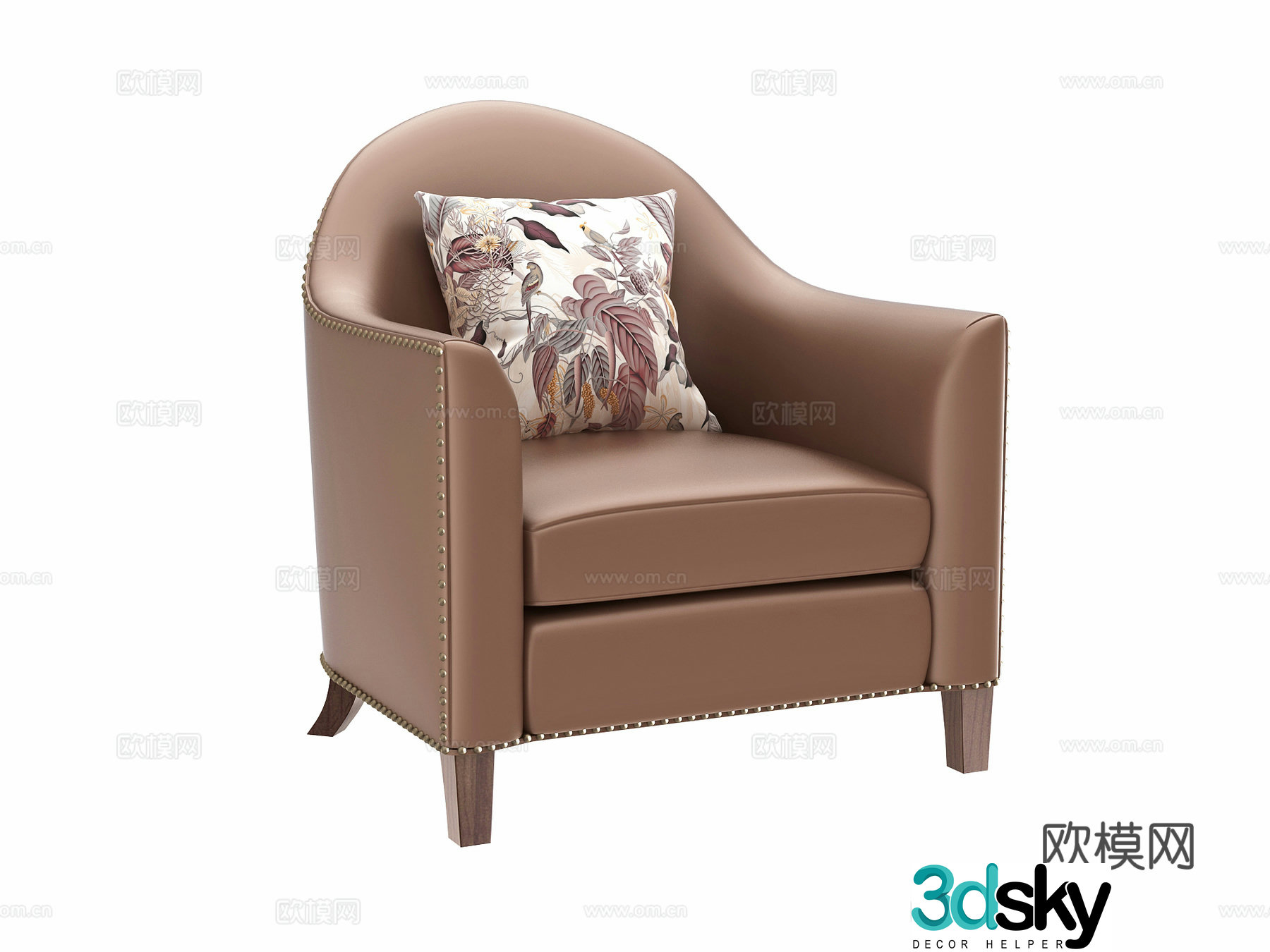 Single sofa 3d model