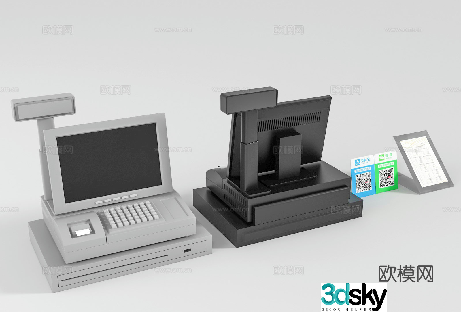 Cash register cash register 3d model