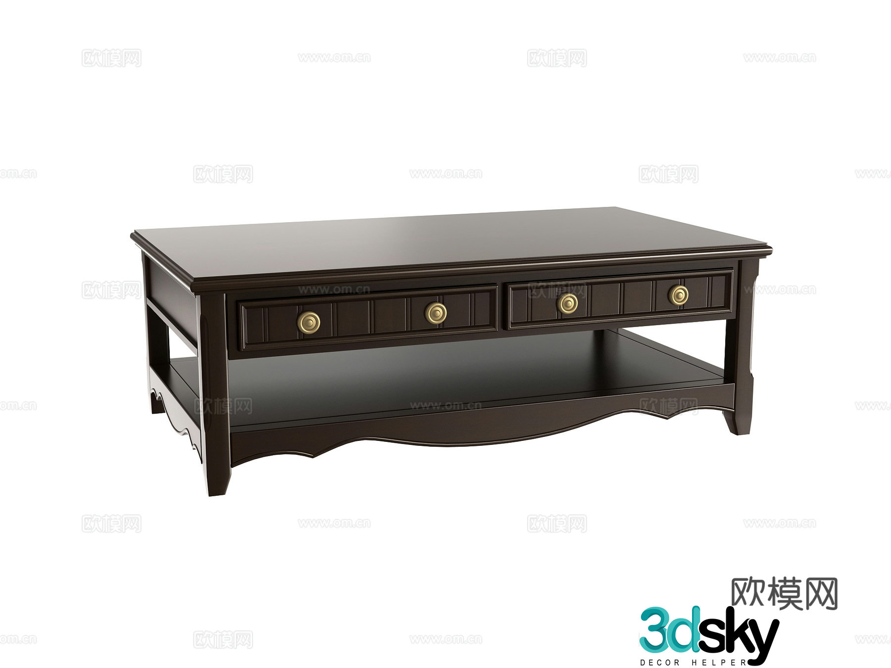 American coffee table 3d model