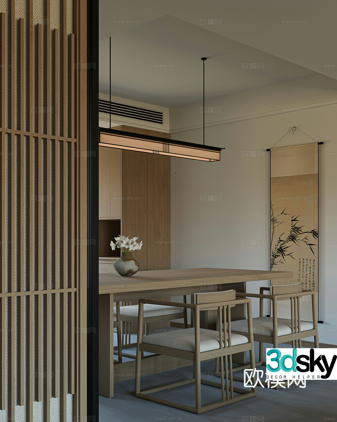 New Chinese restaurant 3D model