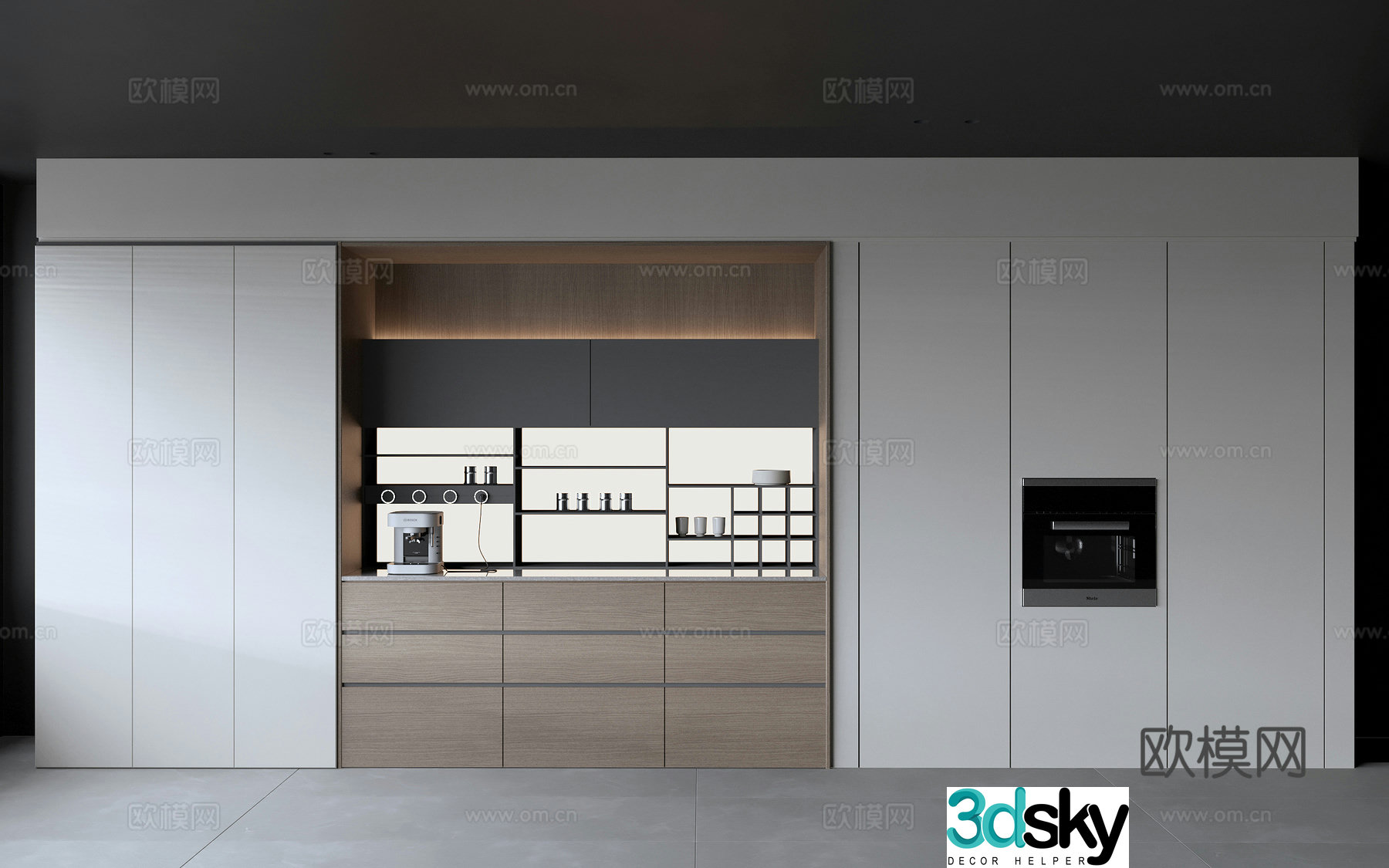 Modern sideboard 3d model