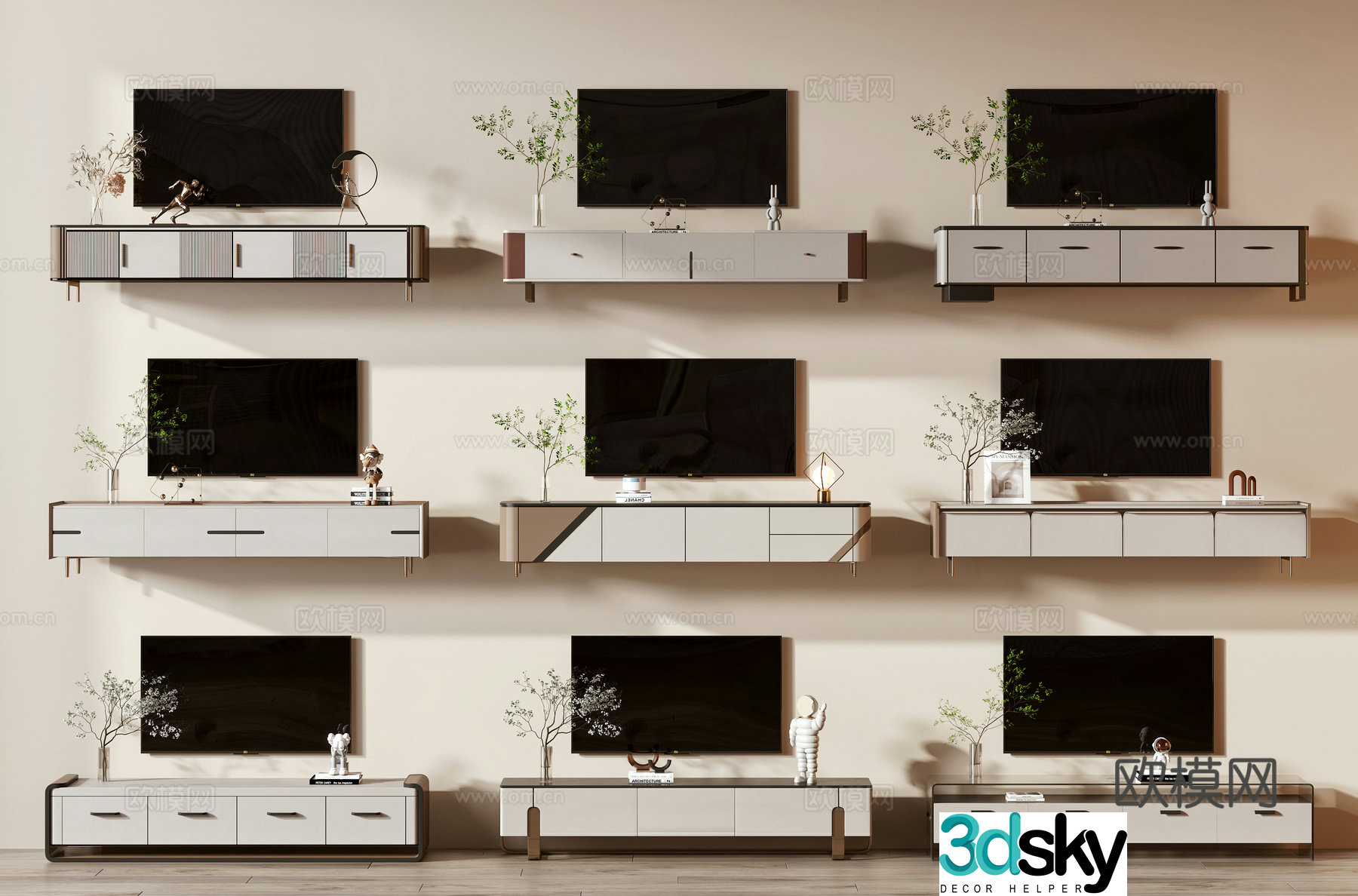 Modern TV cabinet 3d model