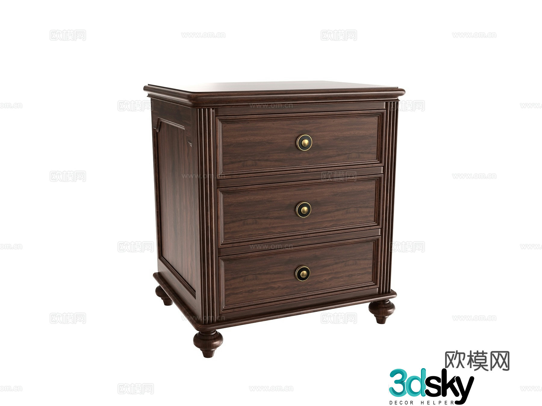 bedside table 3d model