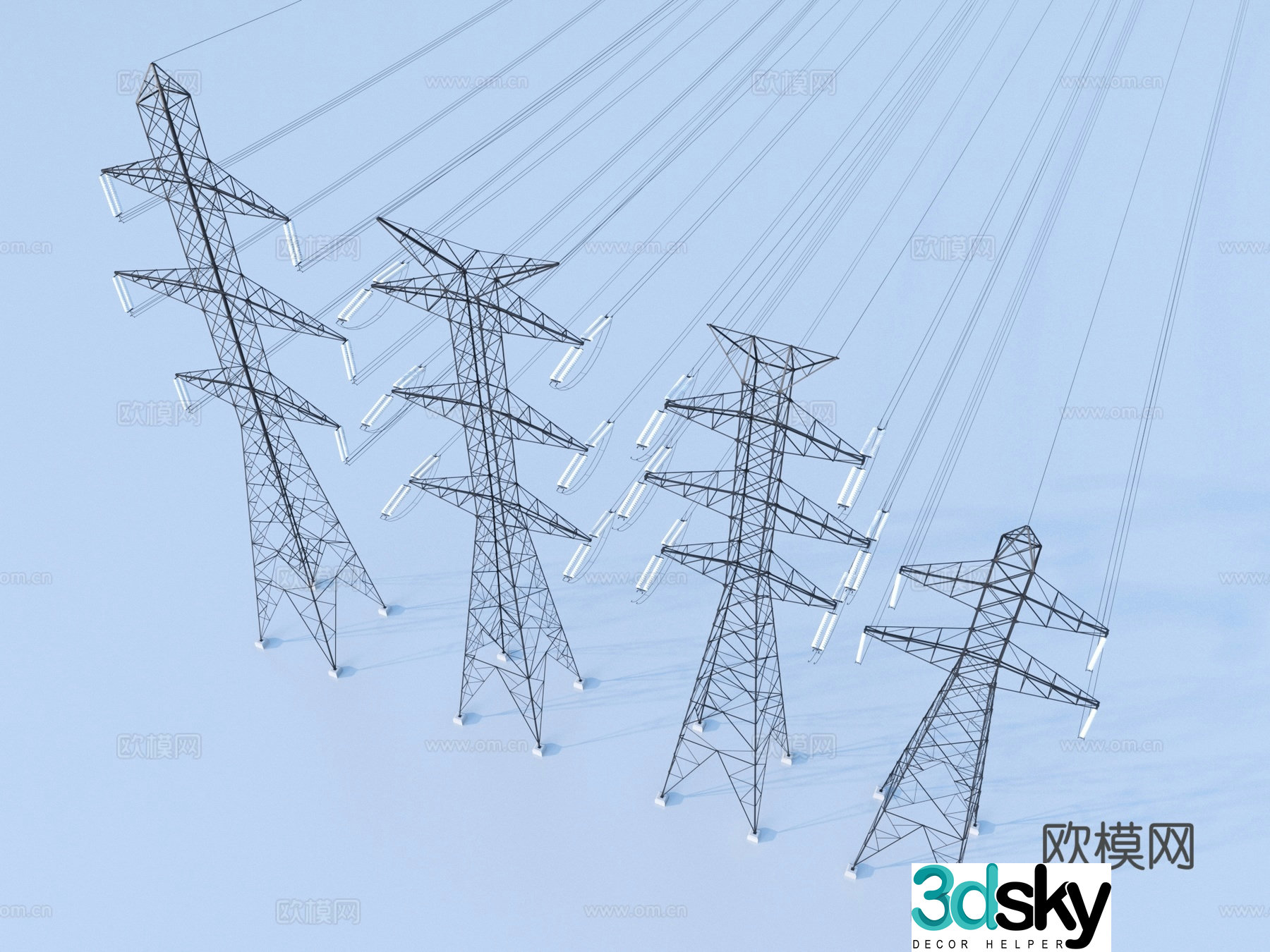 Electrical Tower Electrical Equipment Electrical Tower 3d model