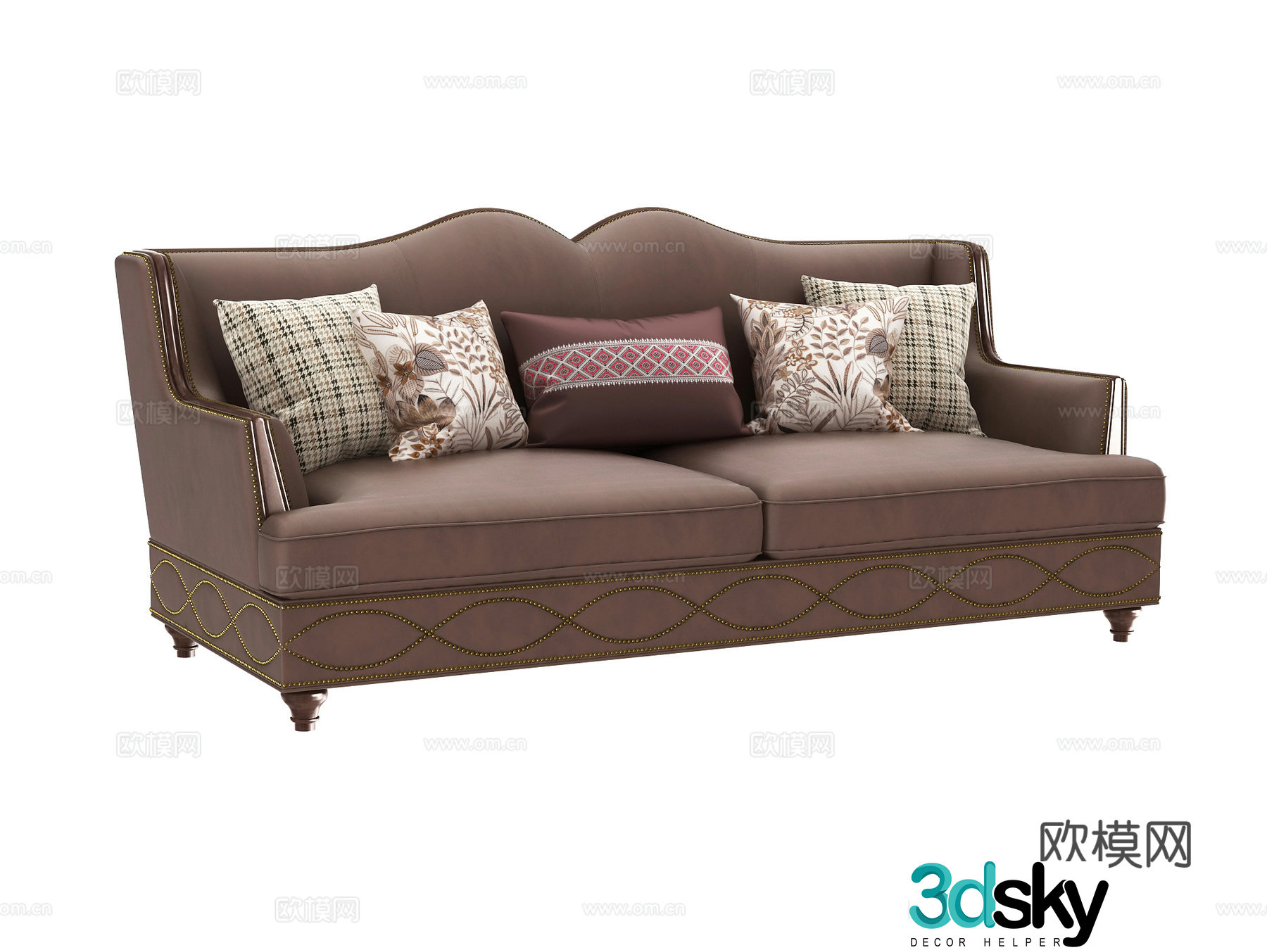 Double sofa 3d model