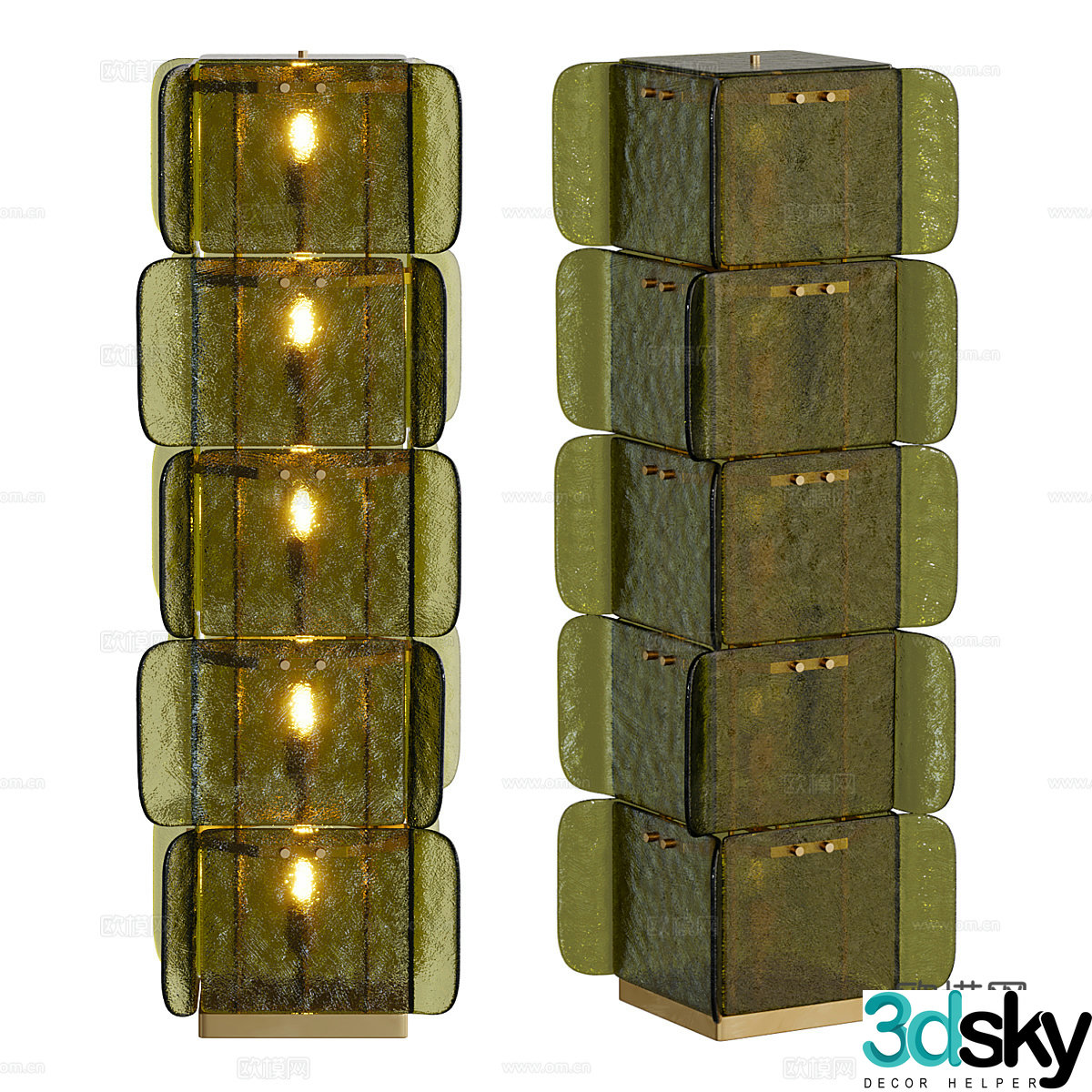 Elias Italian floor lamp 3d model