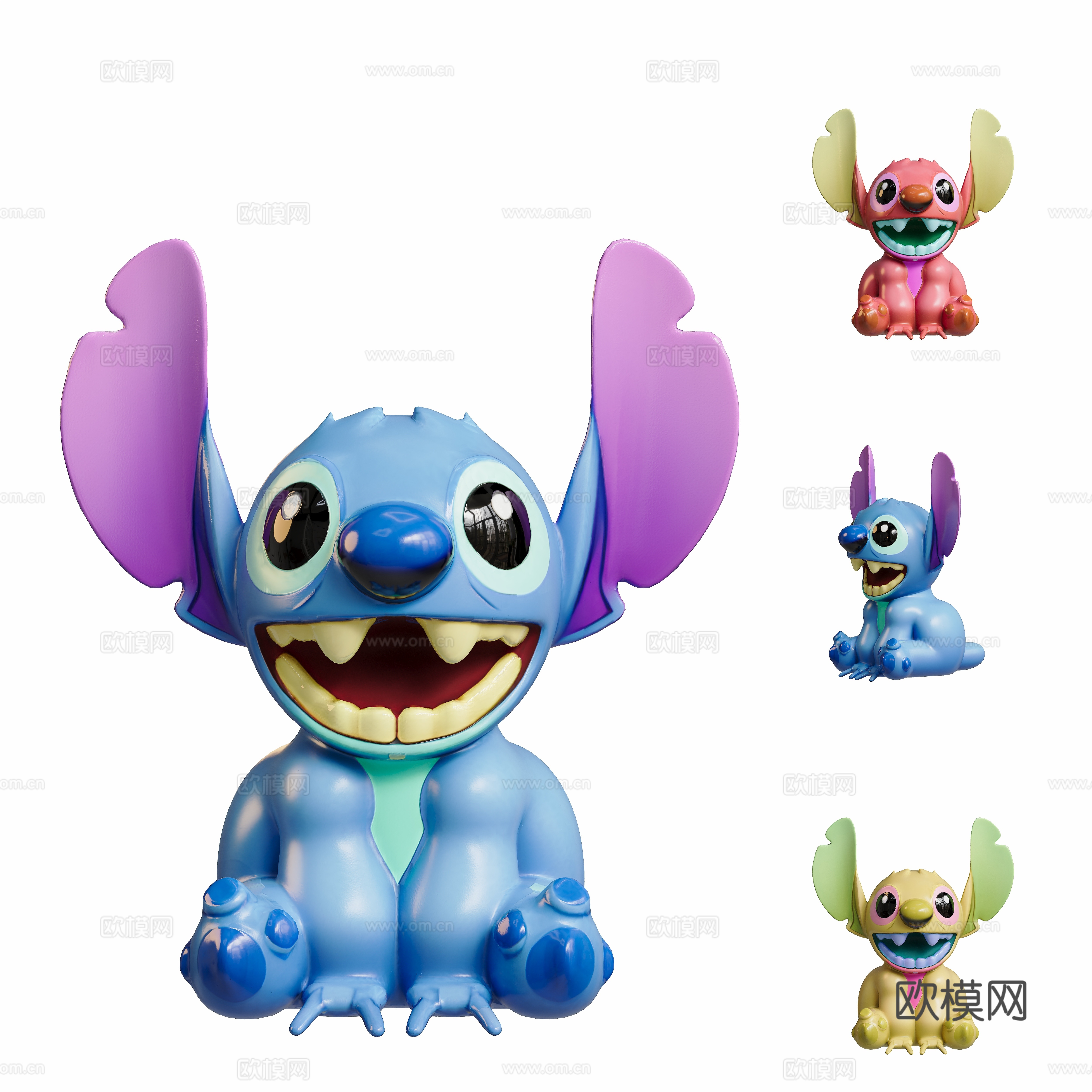 Stitch Toy Sculpture Doll Toy Figure 3D Model
