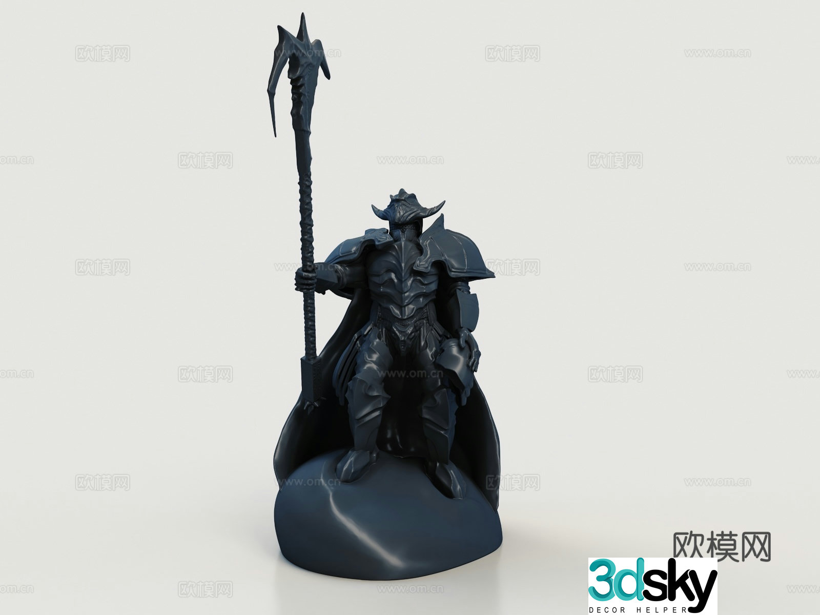 Game character sculpture warrior warrior 3d model