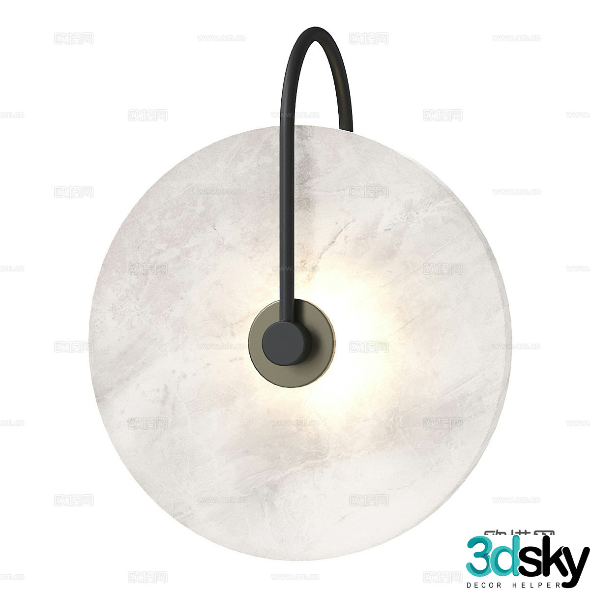 New Chinese style wall lamp 3d model