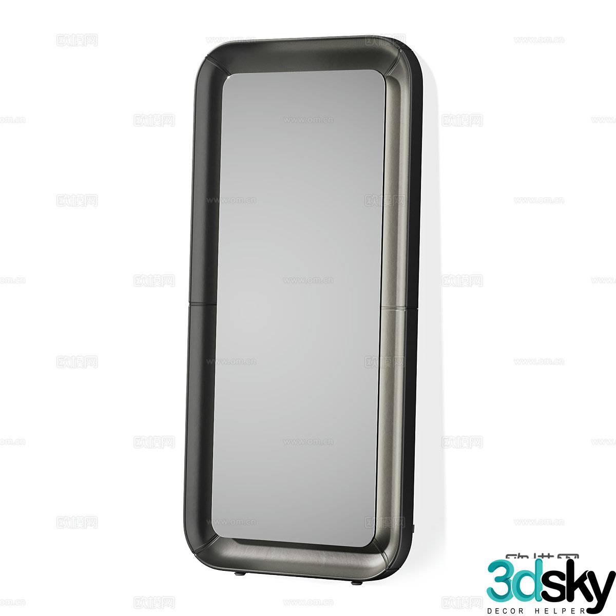 Modern mirror floor mirror full length mirror 3d model