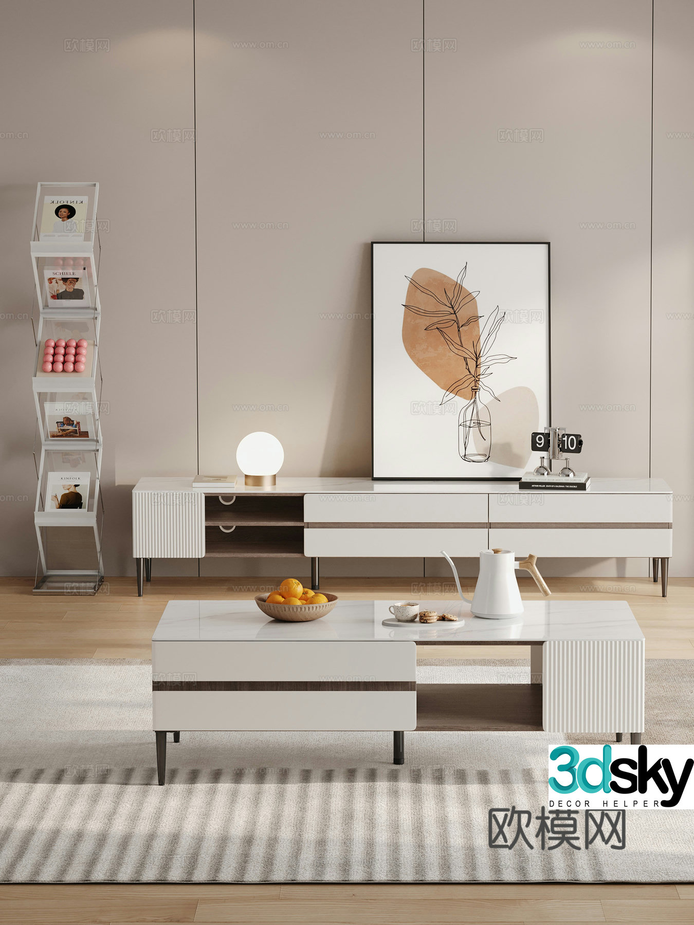 Modern TV cabinet 3d model