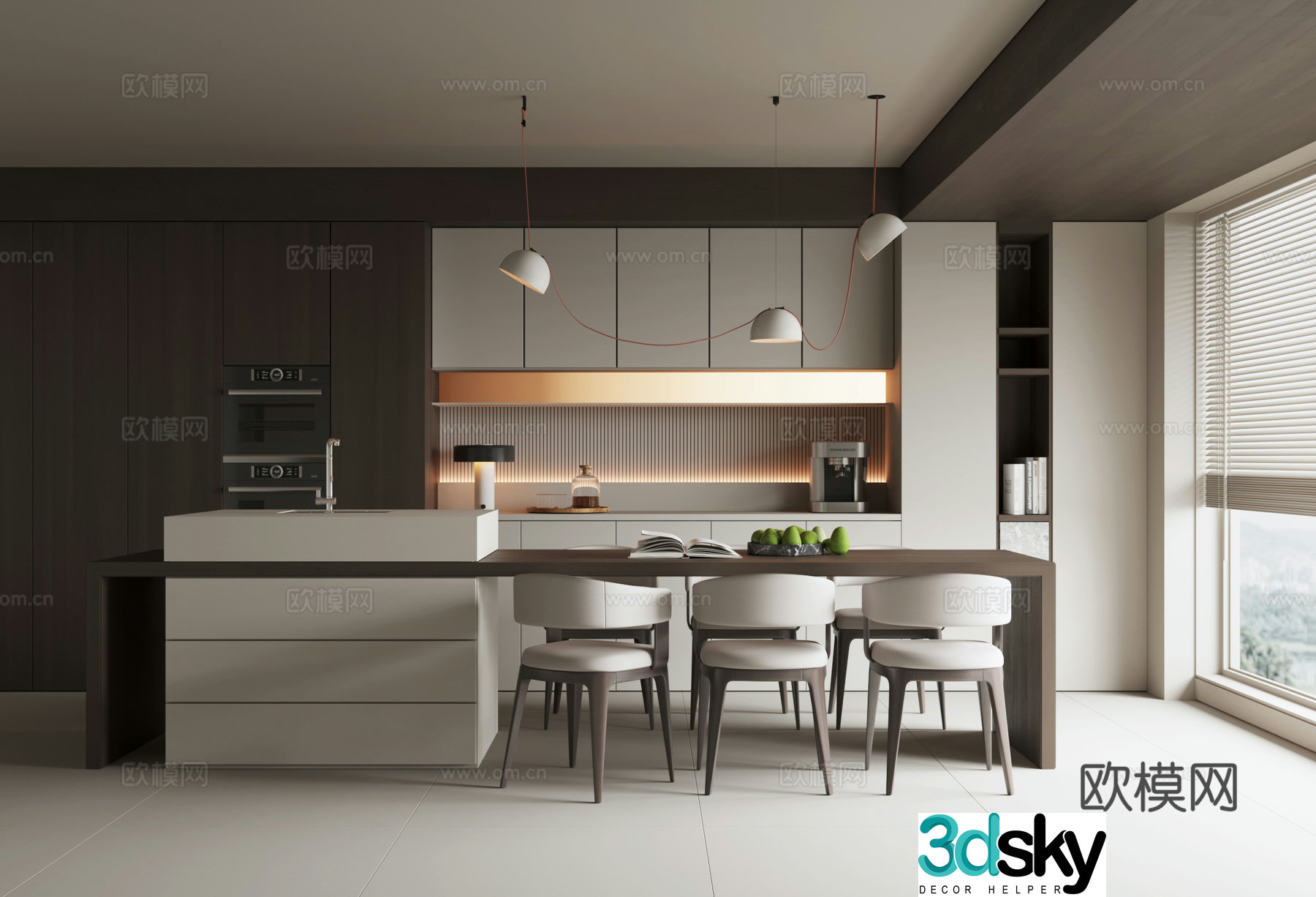 Modern Nakajima Restaurant 3D Model