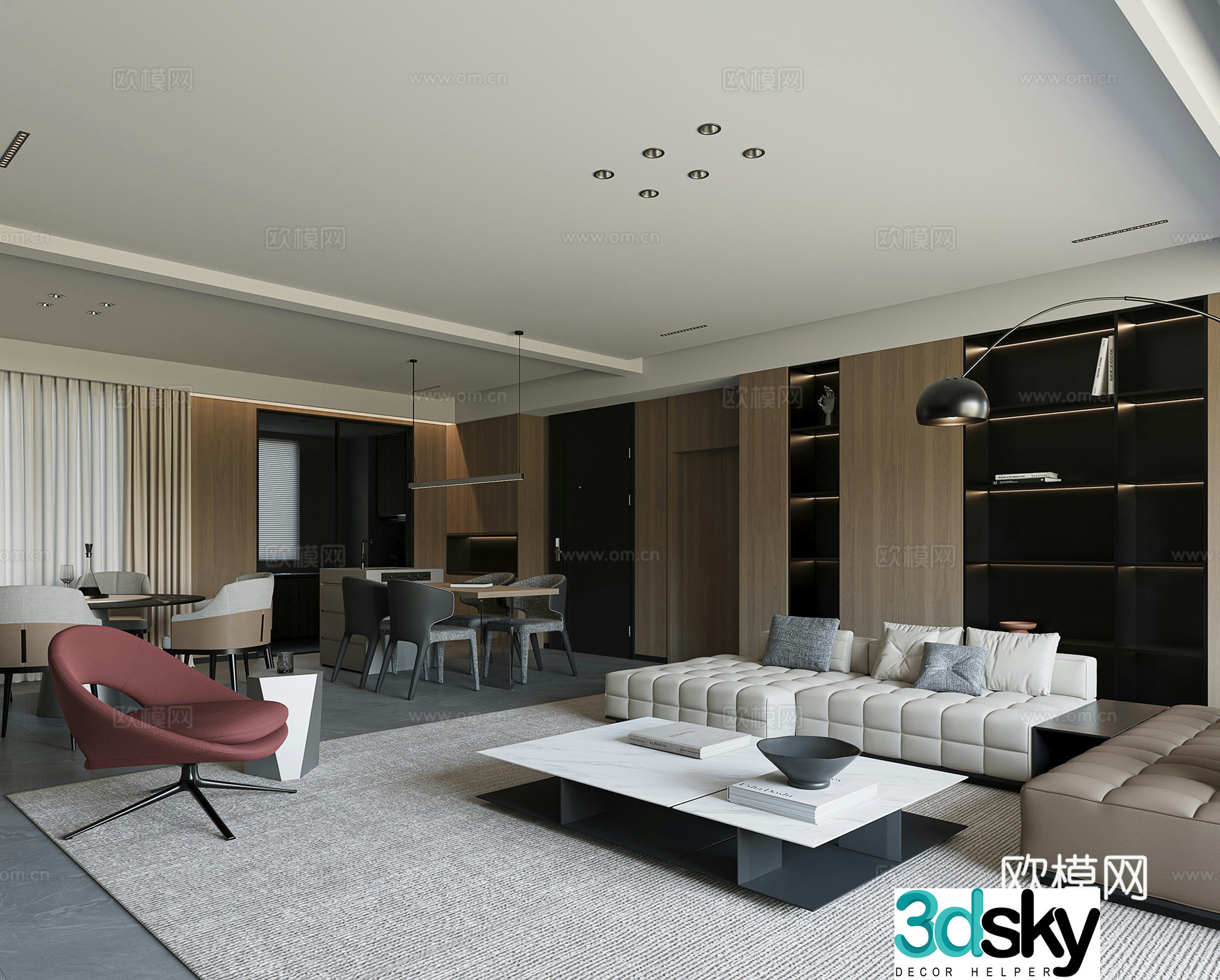 Italian restaurant 3d model