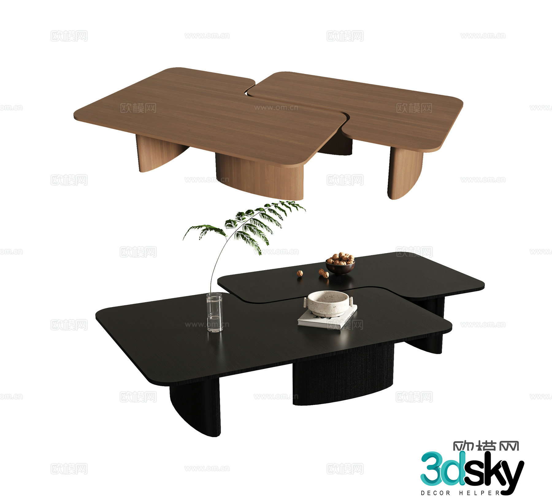 Modern coffee table 3d model