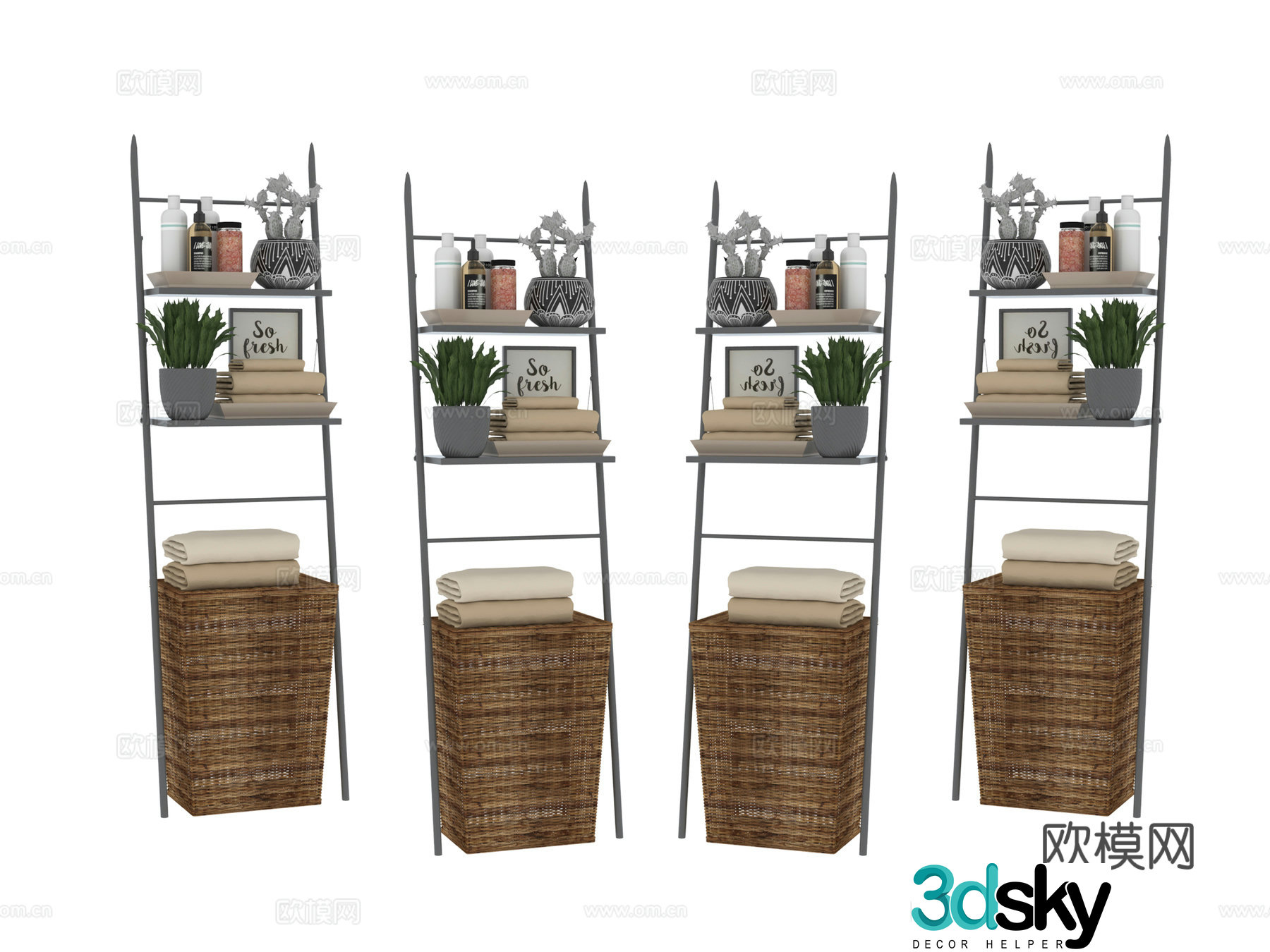 Detergent supplies daily necessities 3d model