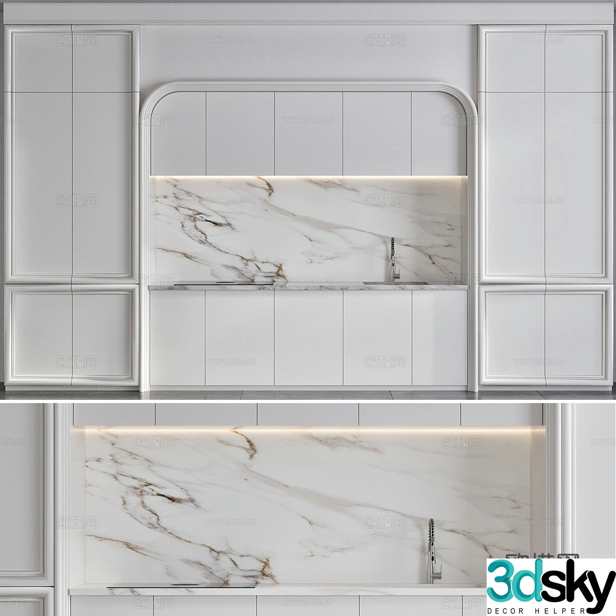 Modern cabinet 3d model