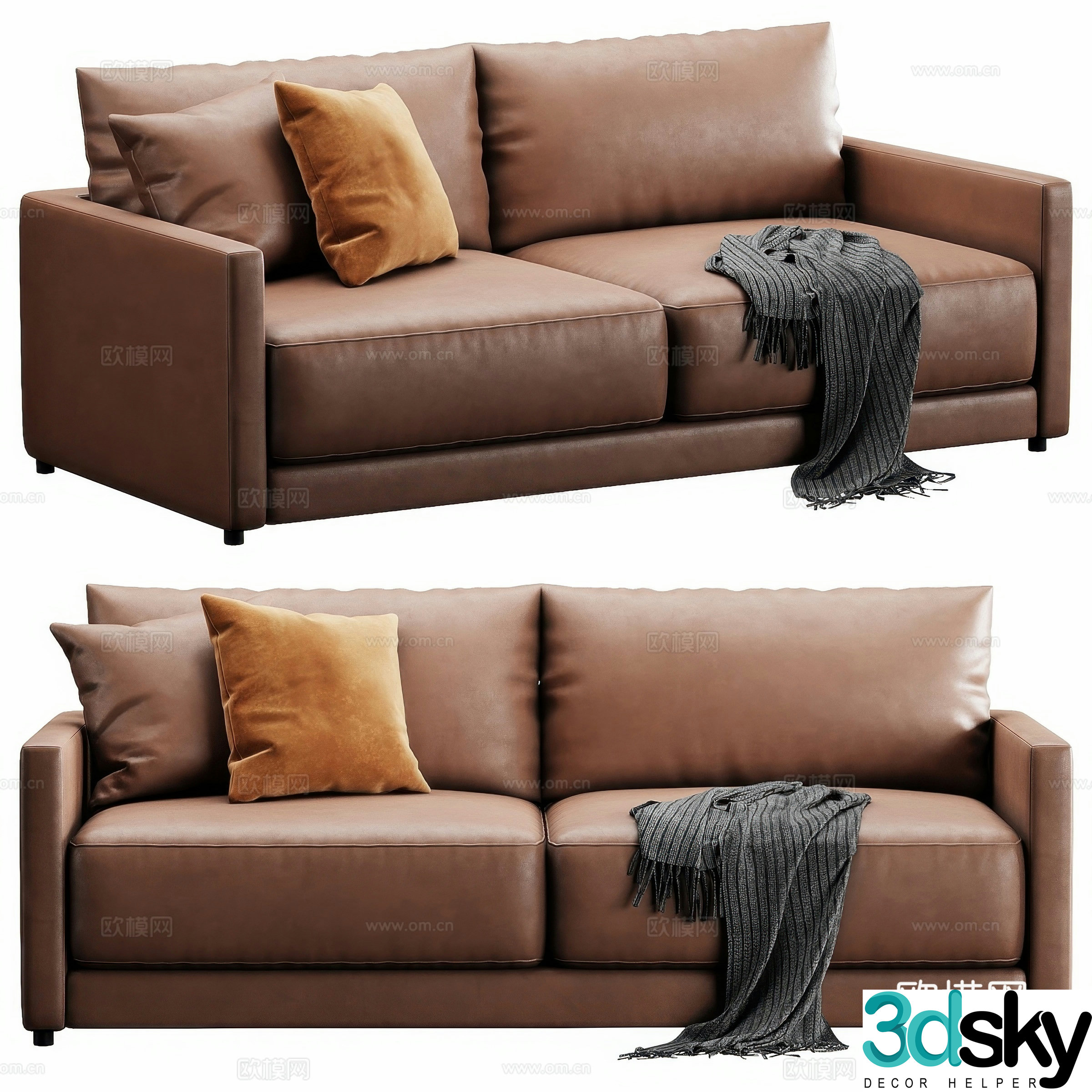 Modern love sofa 3d model