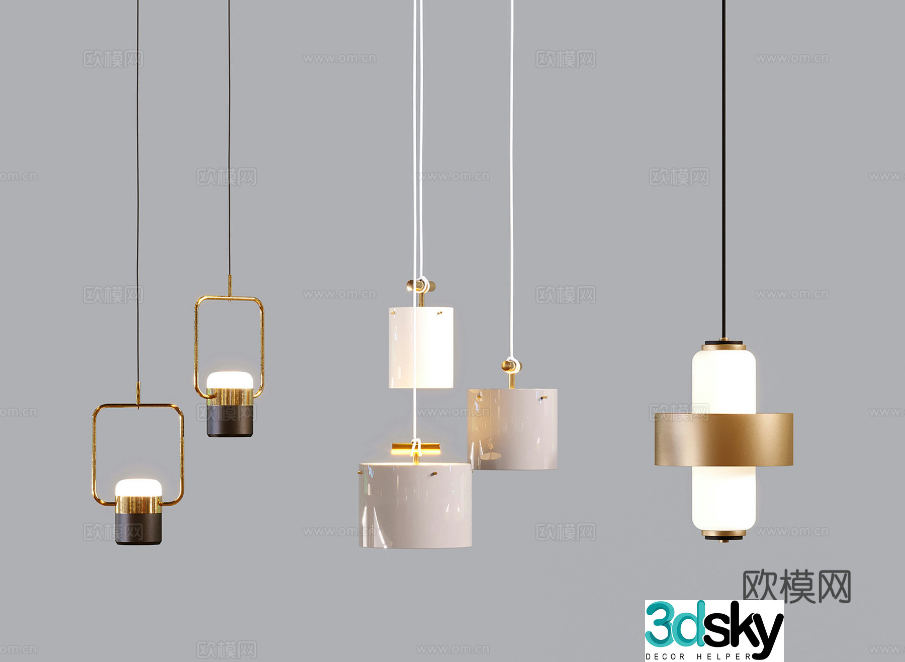 Modern small chandelier bedside chandelier restaurant chandelier 3d model