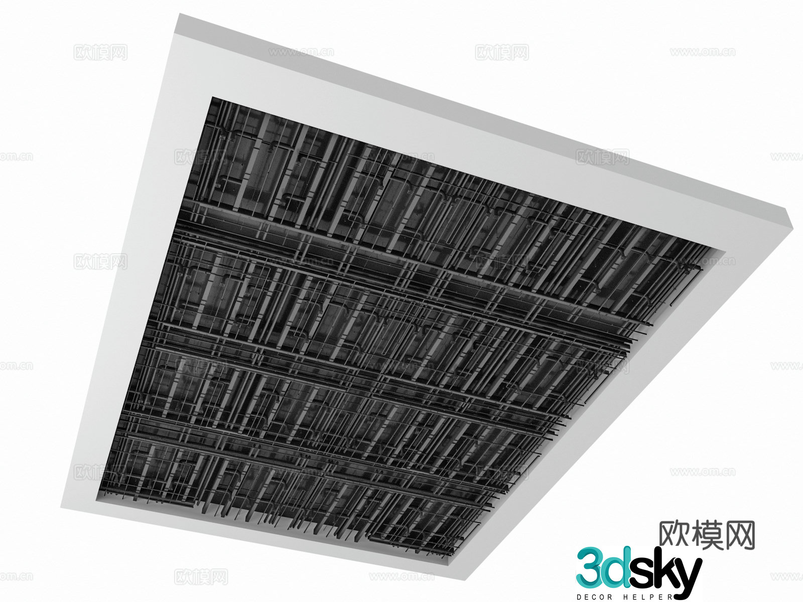 Pipe suspended ceiling 3d model