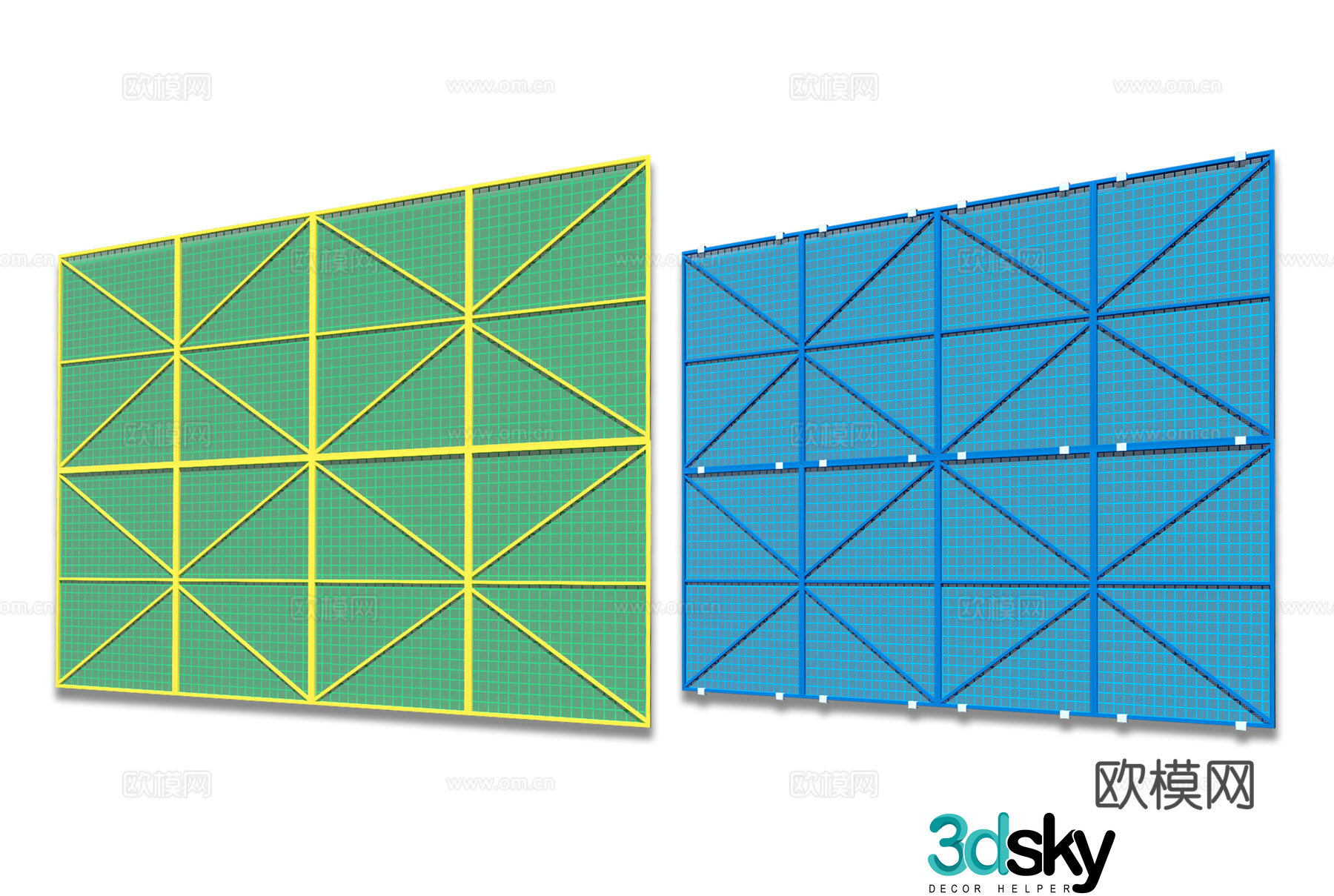 Building protection net construction site safety net climbing mesh 3D model
