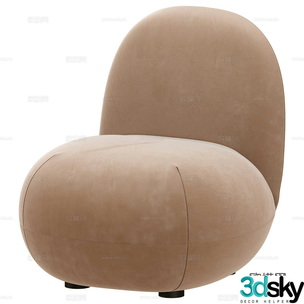 Single sofa 3d model