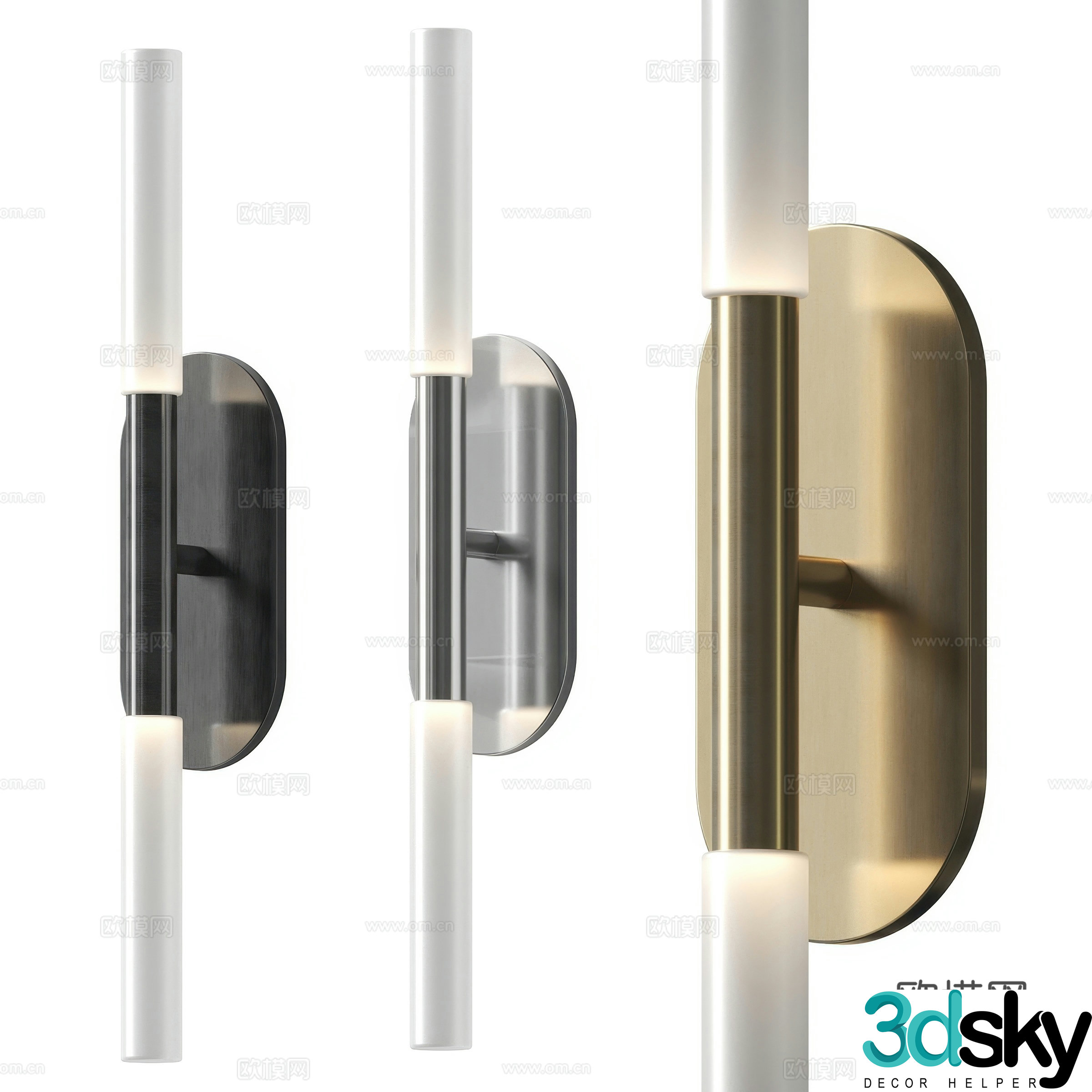Light luxury wall lamp 3D model